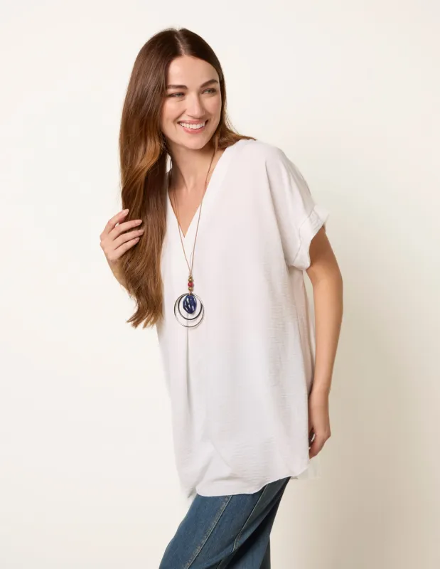 Necklace V Crossover Top sold by Blue Vanilla