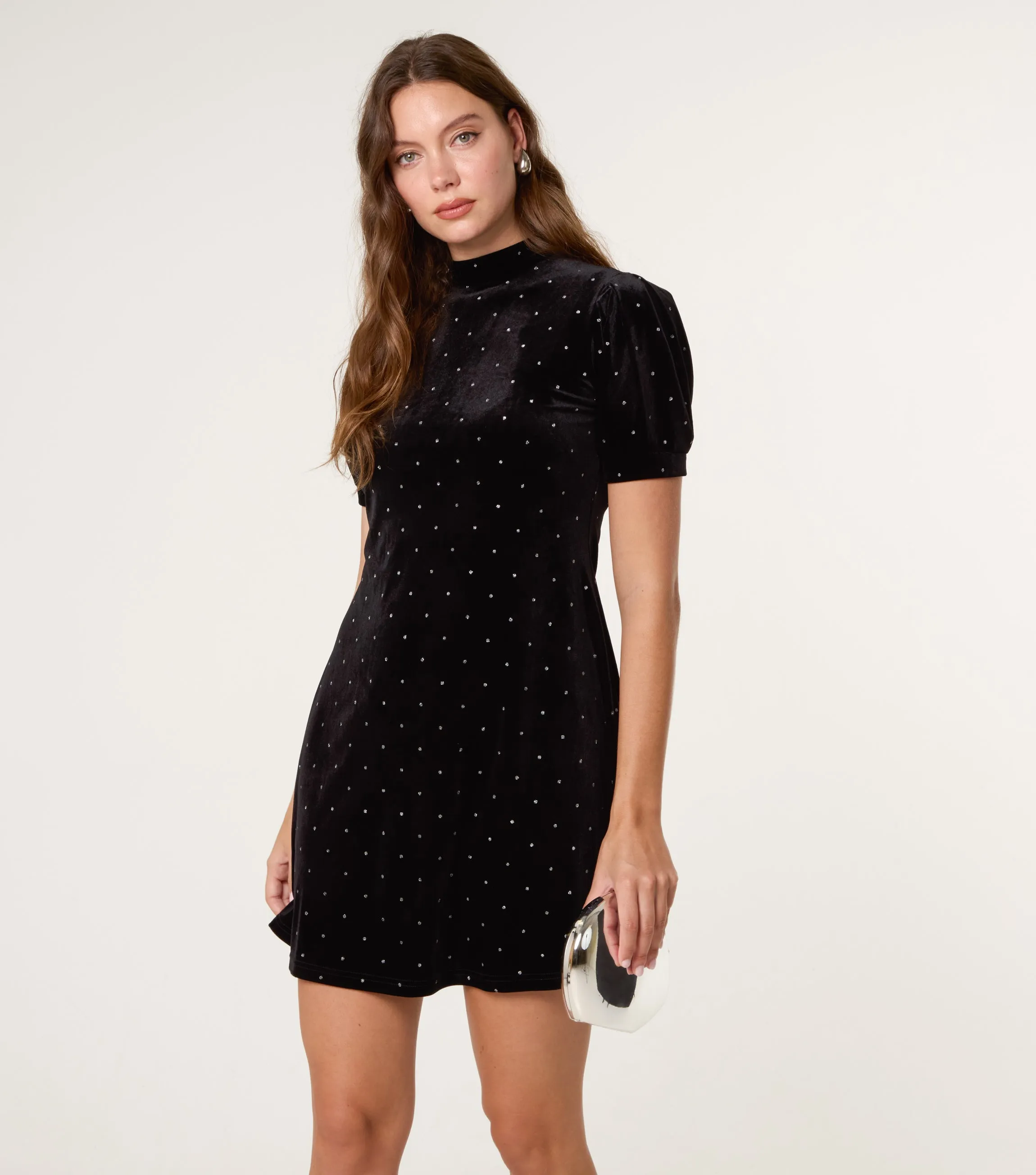 Polka Dot Puff Sleeve Dress sold by Blue Vanilla product image thumbnail 2