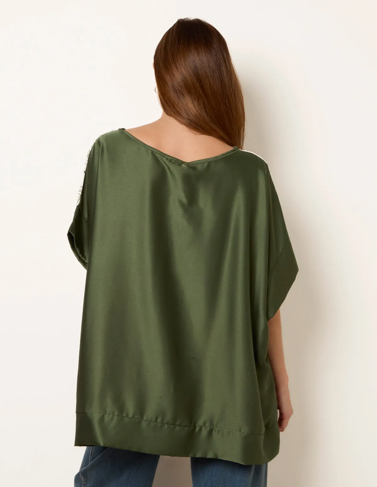 Satin Border Printed Top sold by Blue Vanilla product image thumbnail 4