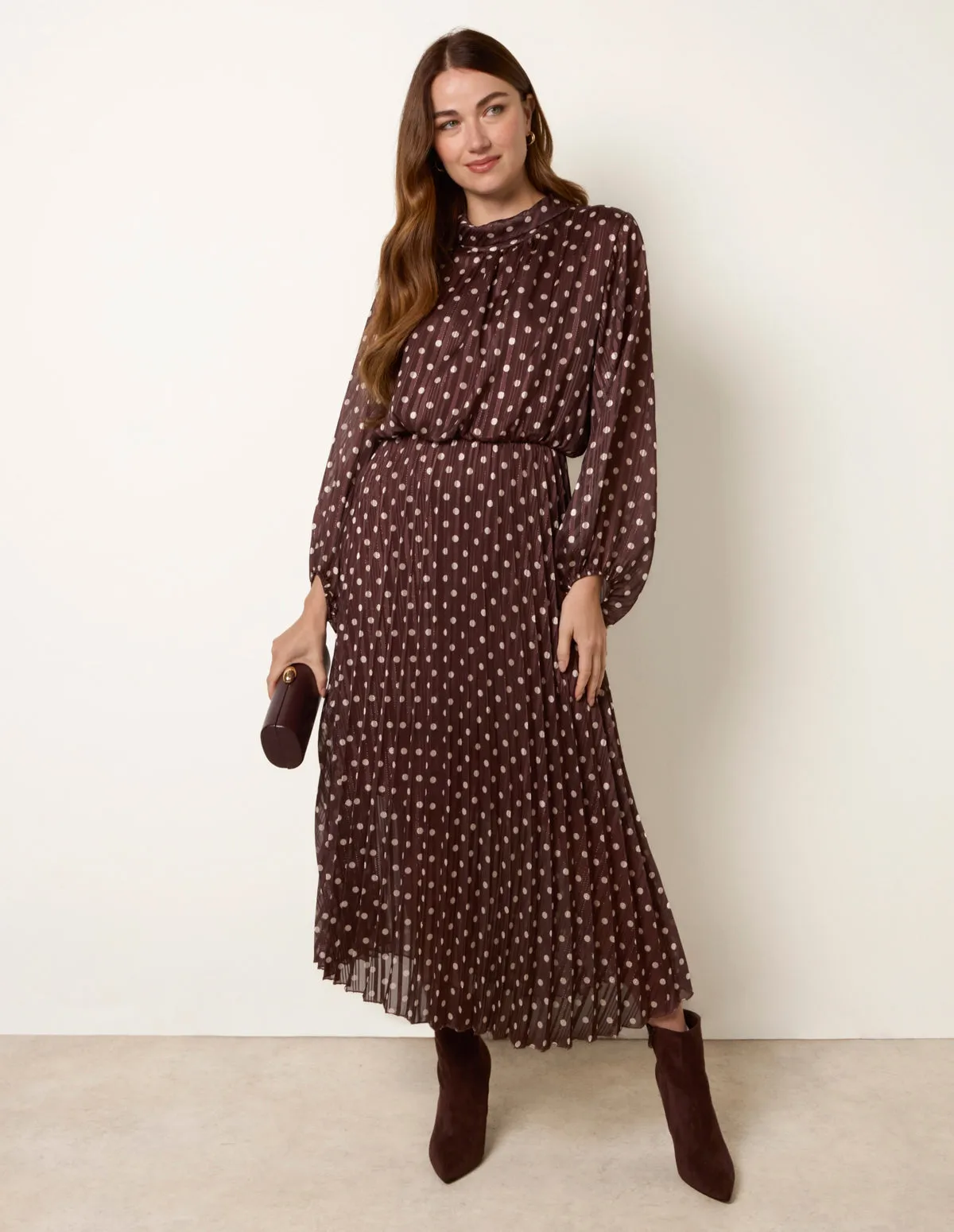 Polka Dot Metallic Dress sold by Blue Vanilla