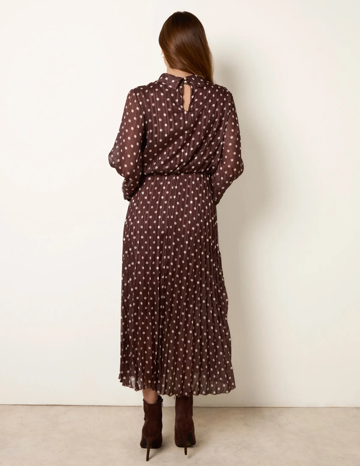 Polka Dot Metallic Dress sold by Blue Vanilla product image thumbnail 4
