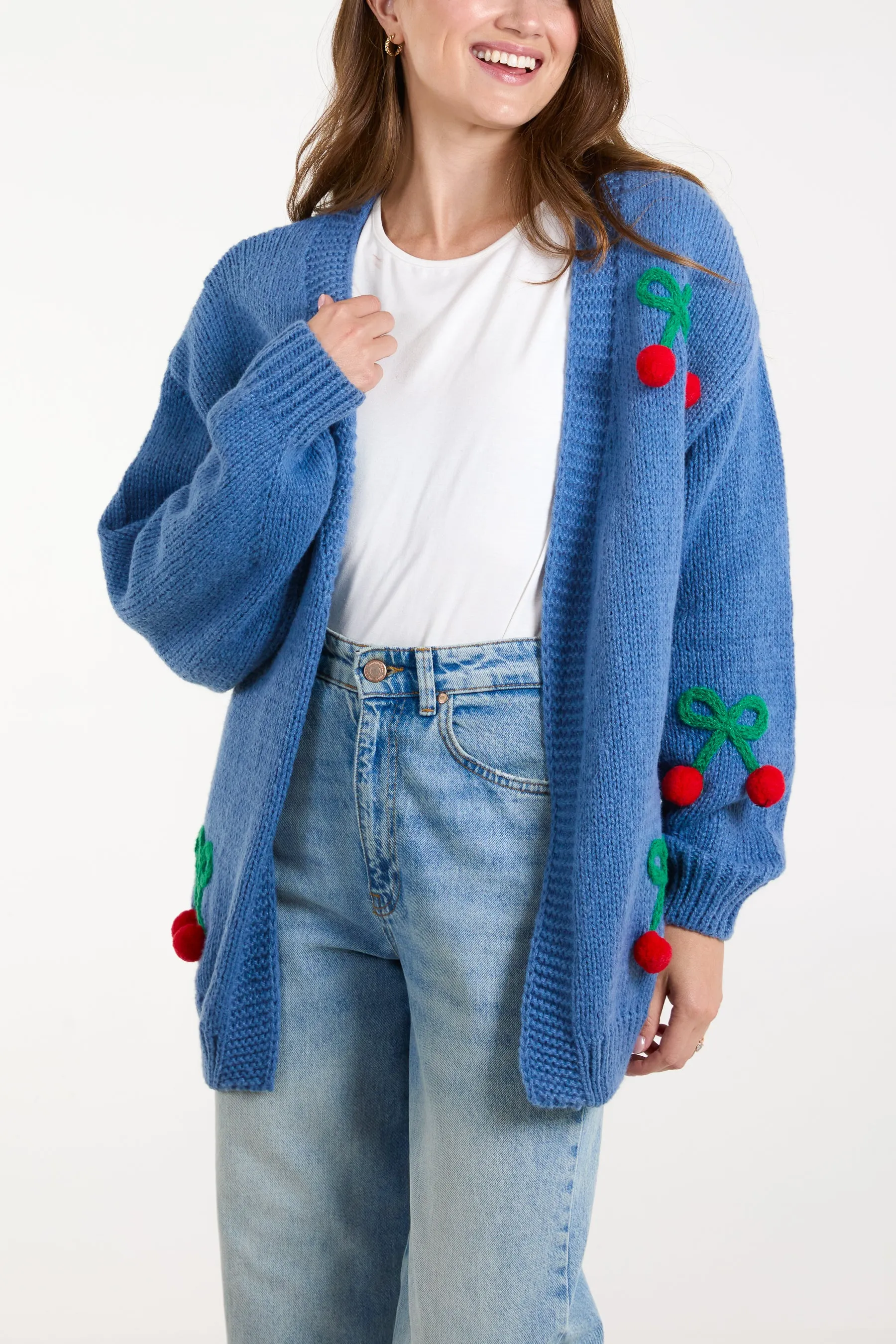 Cherry Embroidery Cardigan sold by Blue Vanilla product image thumbnail 3