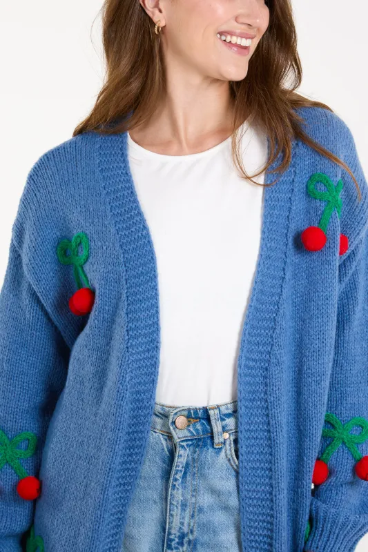Cherry Embroidery Cardigan sold by Blue Vanilla
