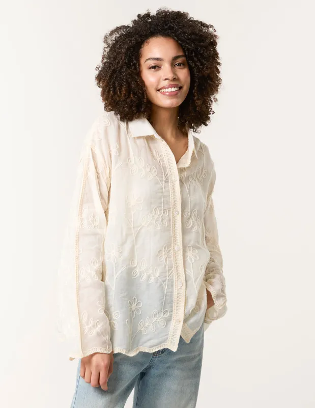 Flower Print Shirt sold by Blue Vanilla