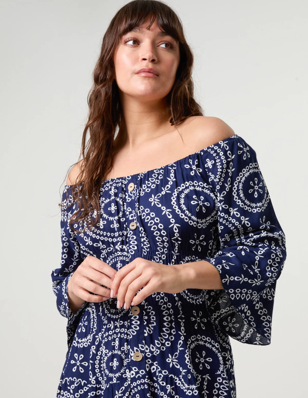 Bardot Coconut Button Maxi Dress sold by Blue Vanilla product image thumbnail 3