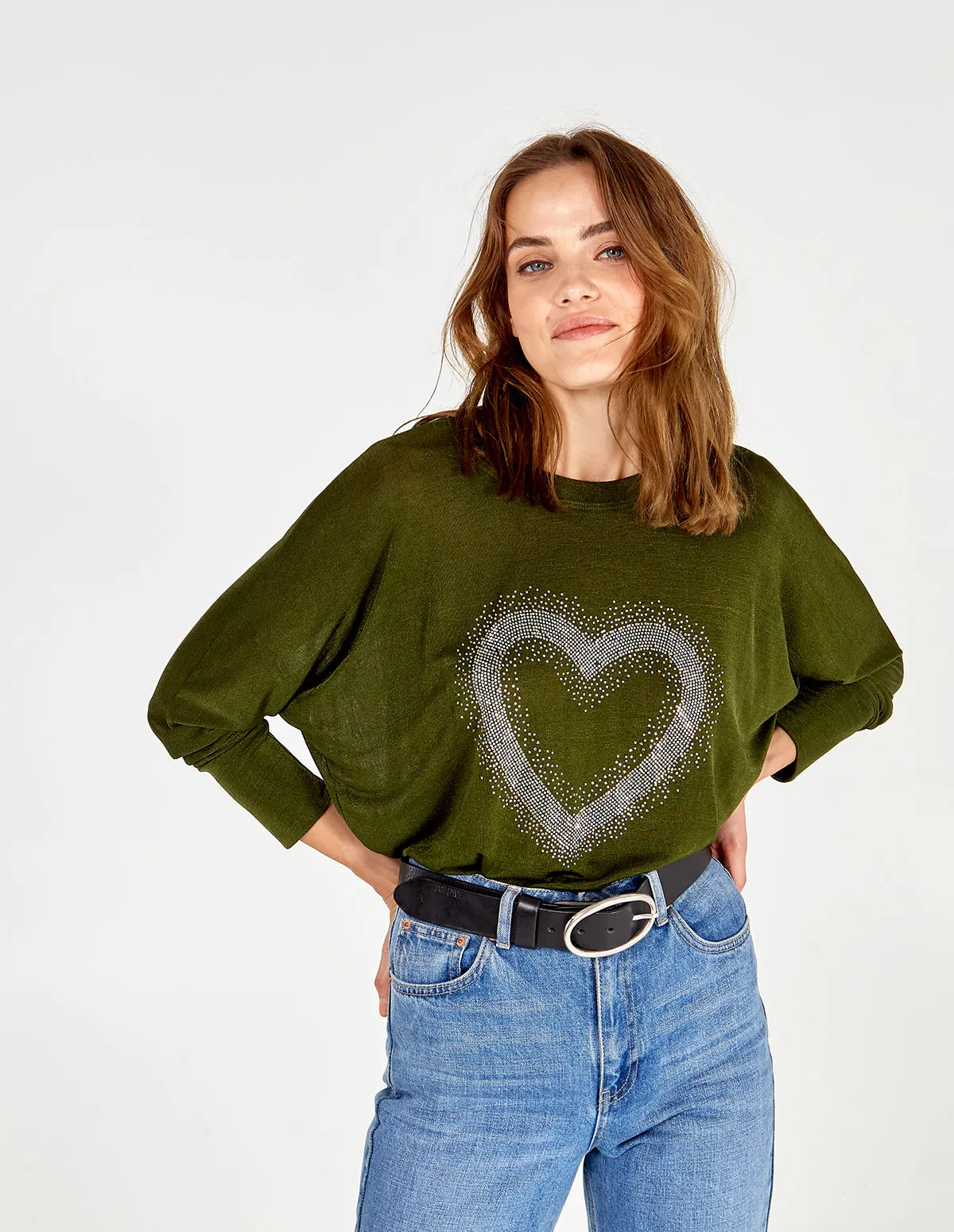 Heart Bling Batwing Tunic sold by Blue Vanilla product image thumbnail 3