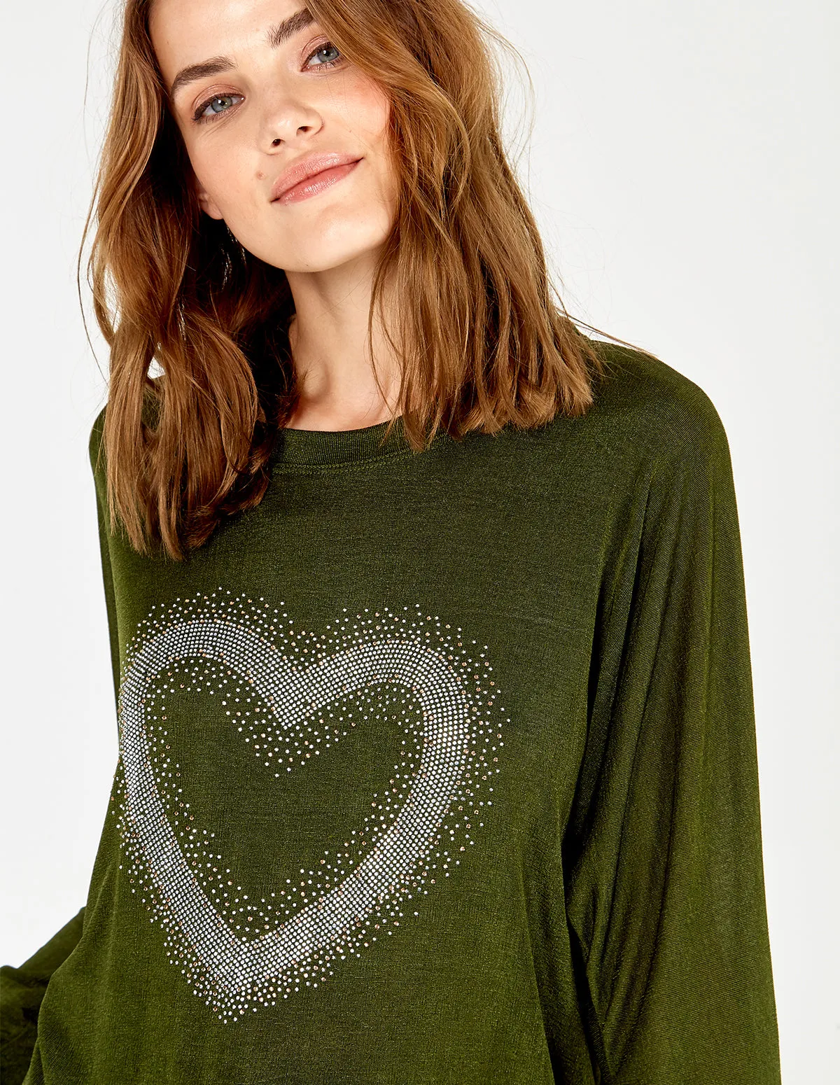 Heart Bling Batwing Tunic sold by Blue Vanilla product image thumbnail 4