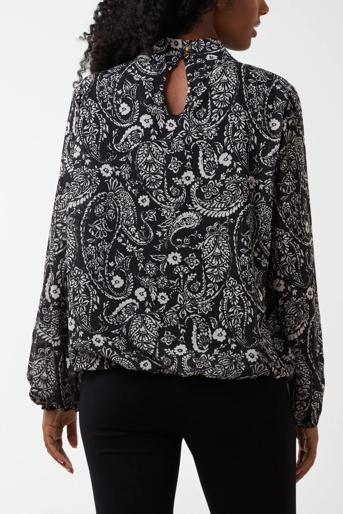 Paisley Print High Neck Top sold by Blue Vanilla product image thumbnail 2