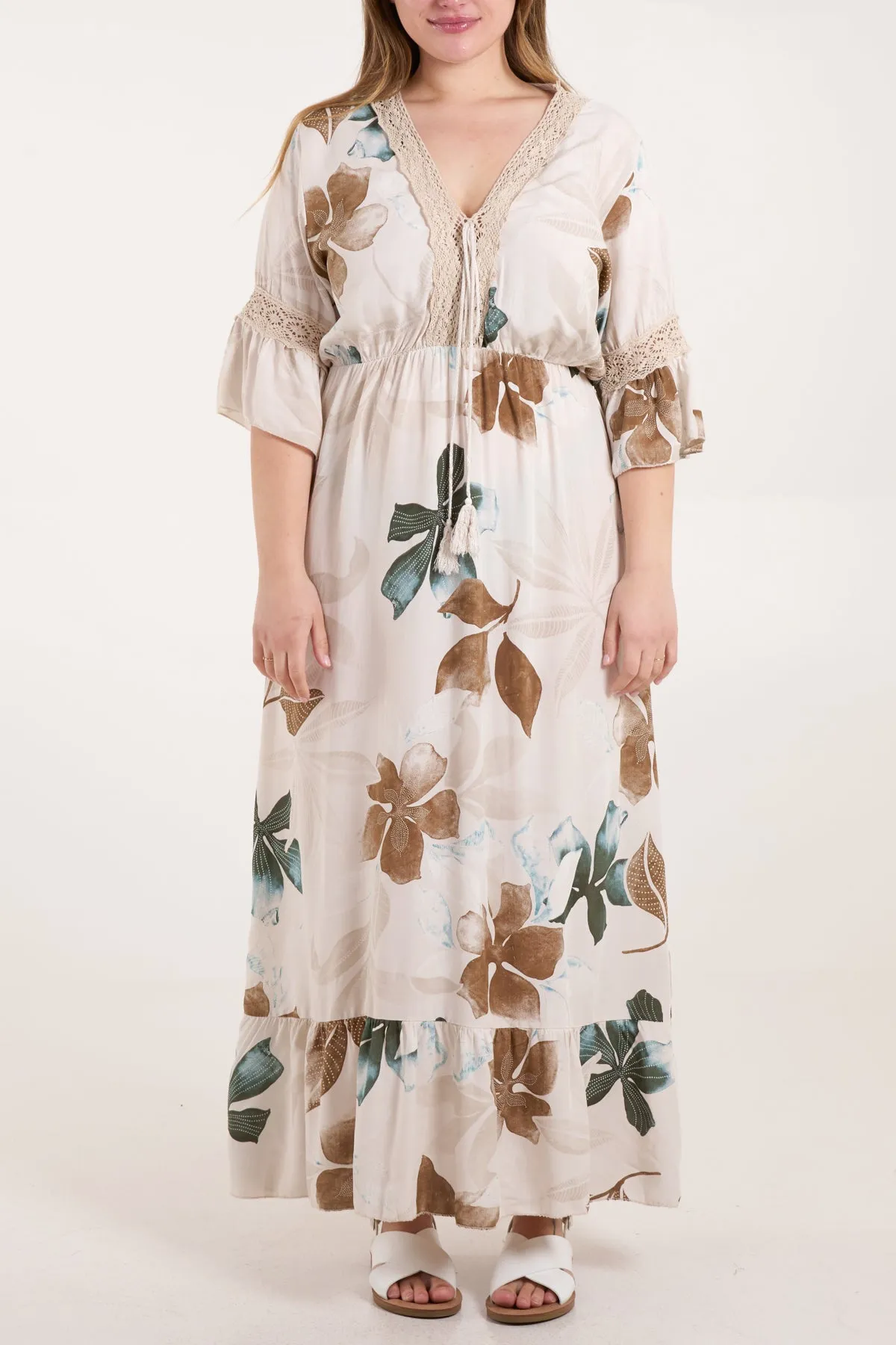 Floral Tie Front Dress sold by Blue Vanilla