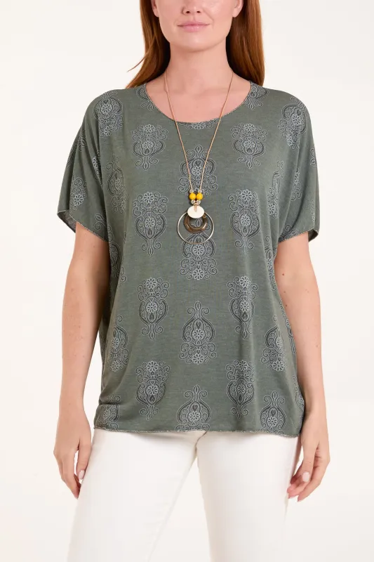 Batik Print Top sold by Blue Vanilla