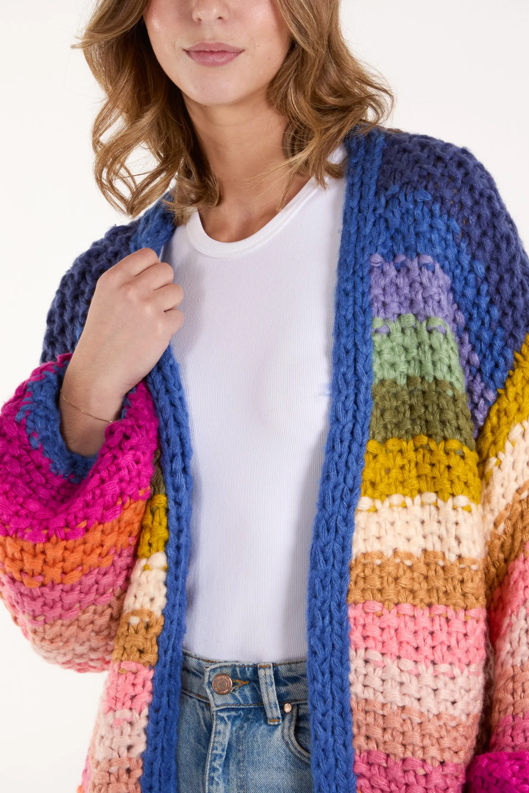 Colourful Striped Cardigan sold by Blue Vanilla product image thumbnail 4