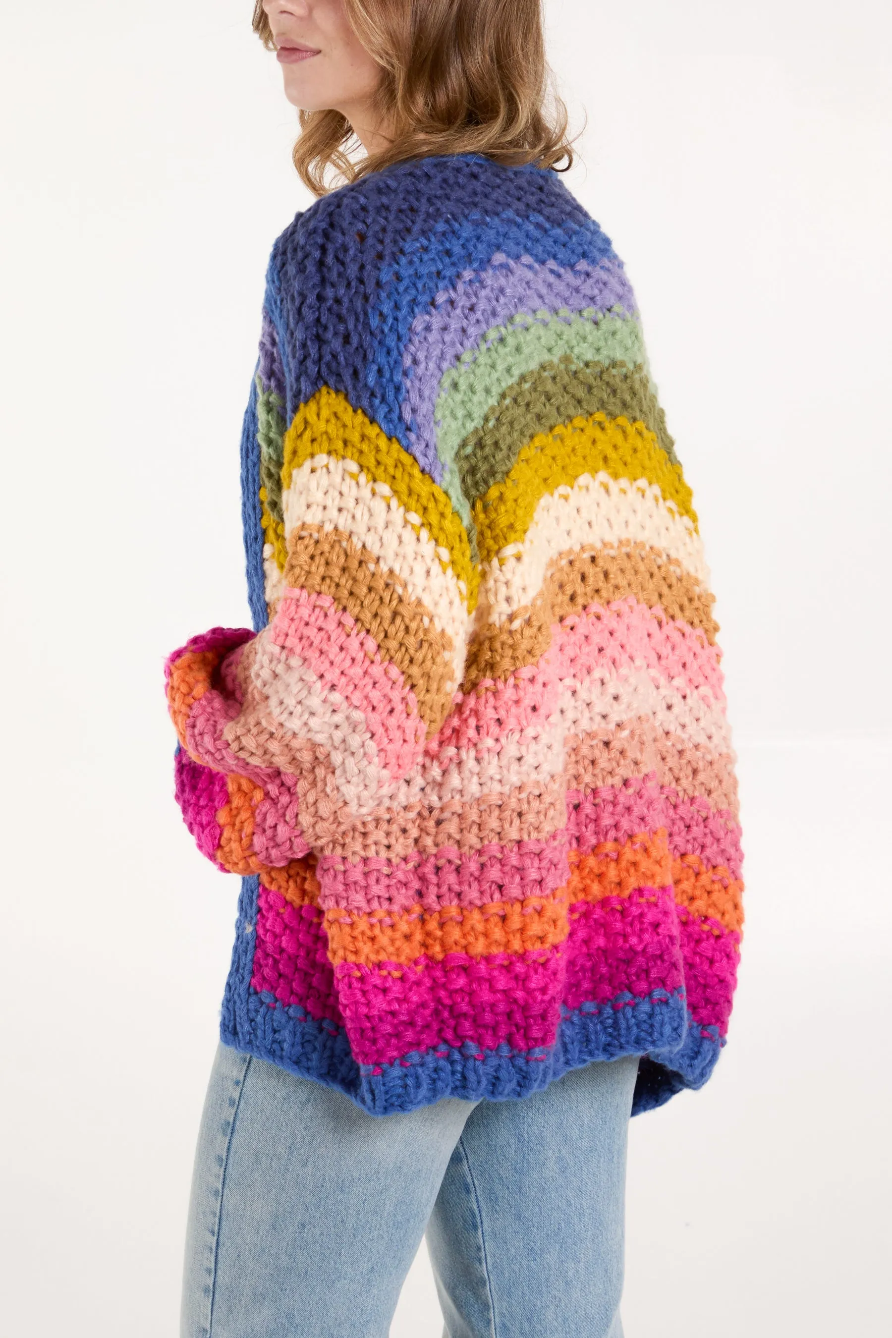 Colourful Striped Cardigan sold by Blue Vanilla product image thumbnail 3