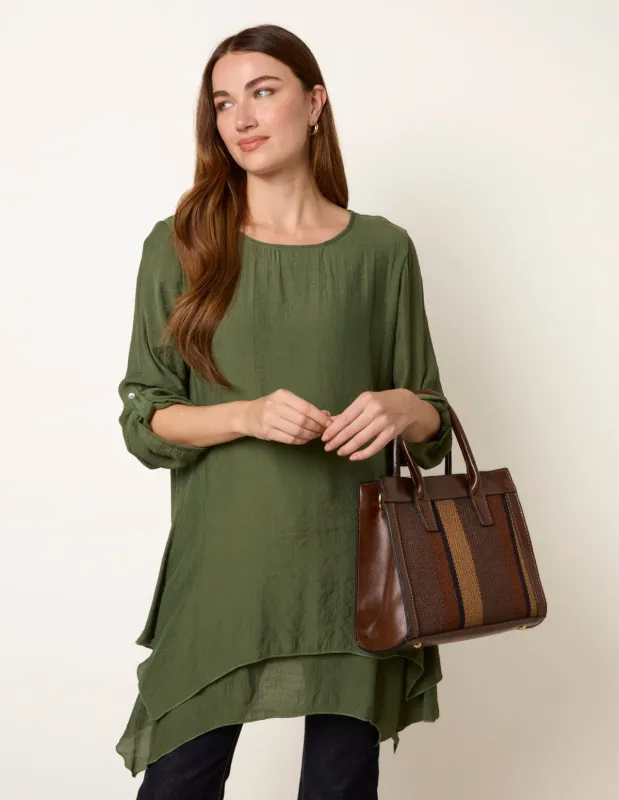 Double Layered Long Sleeve Top sold by Blue Vanilla