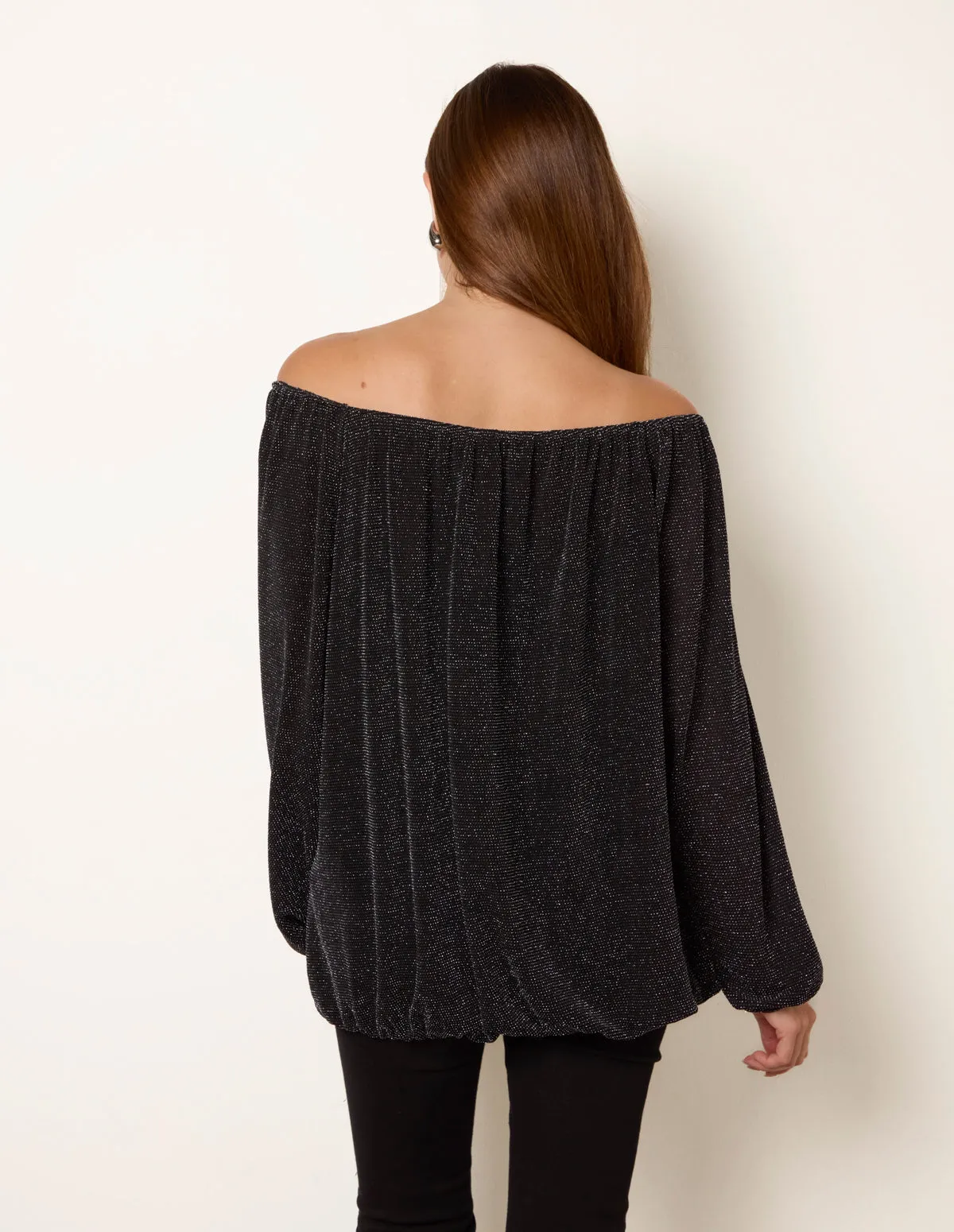 Sparkly Bardot Blouse sold by Blue Vanilla product image thumbnail 4