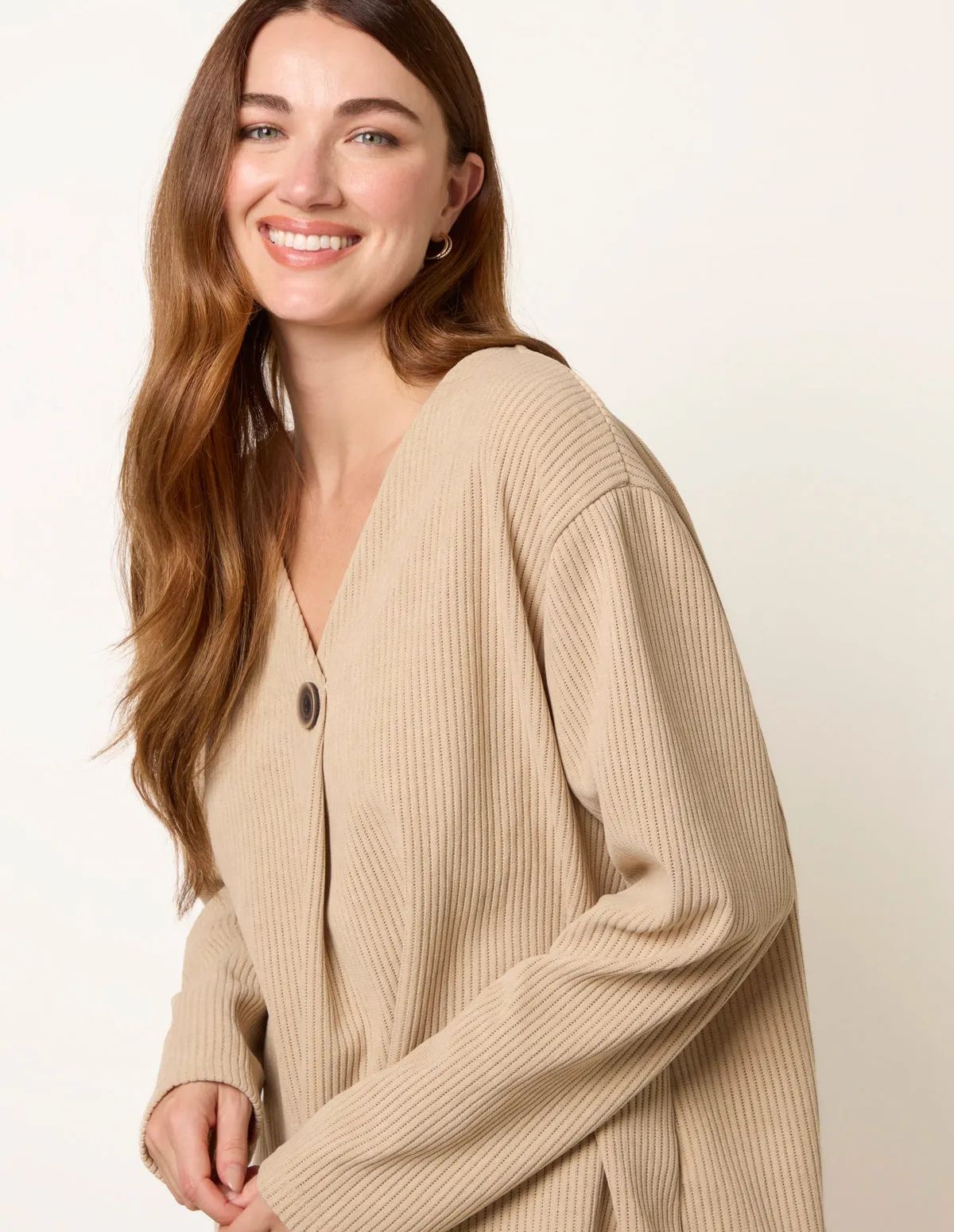 One Button Cord Rib Top sold by Blue Vanilla