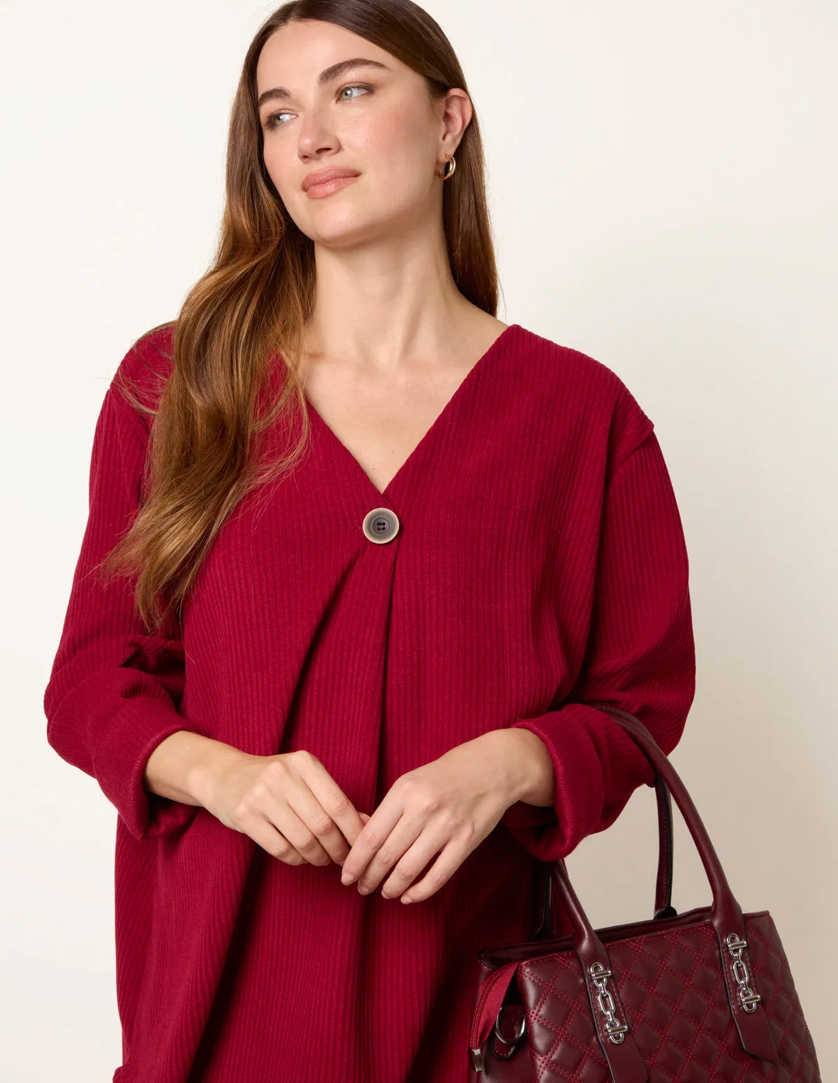 One Button Cord Rib Top sold by Blue Vanilla product image thumbnail 2