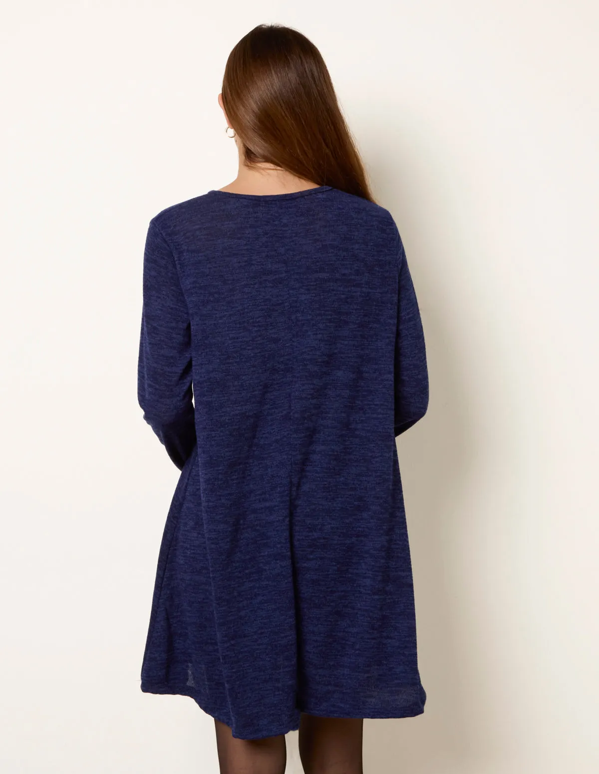 Cut And Sew Knitted Swing Dress sold by Blue Vanilla product image thumbnail 5