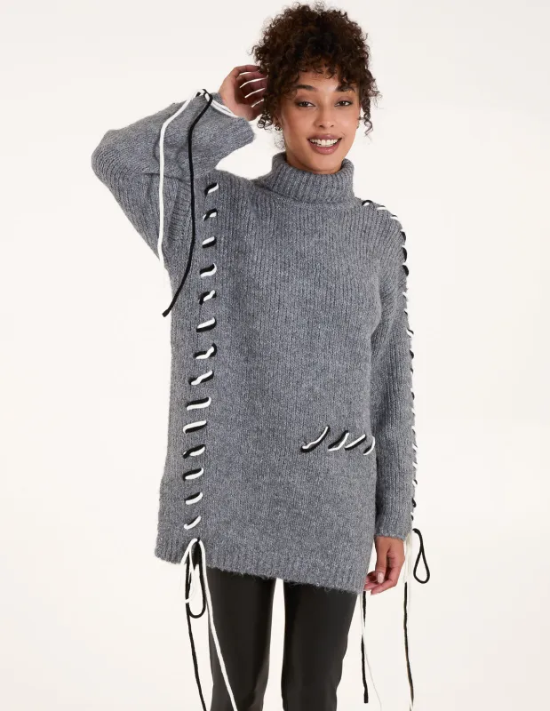 Embroidered Stitch Jumper sold by Blue Vanilla