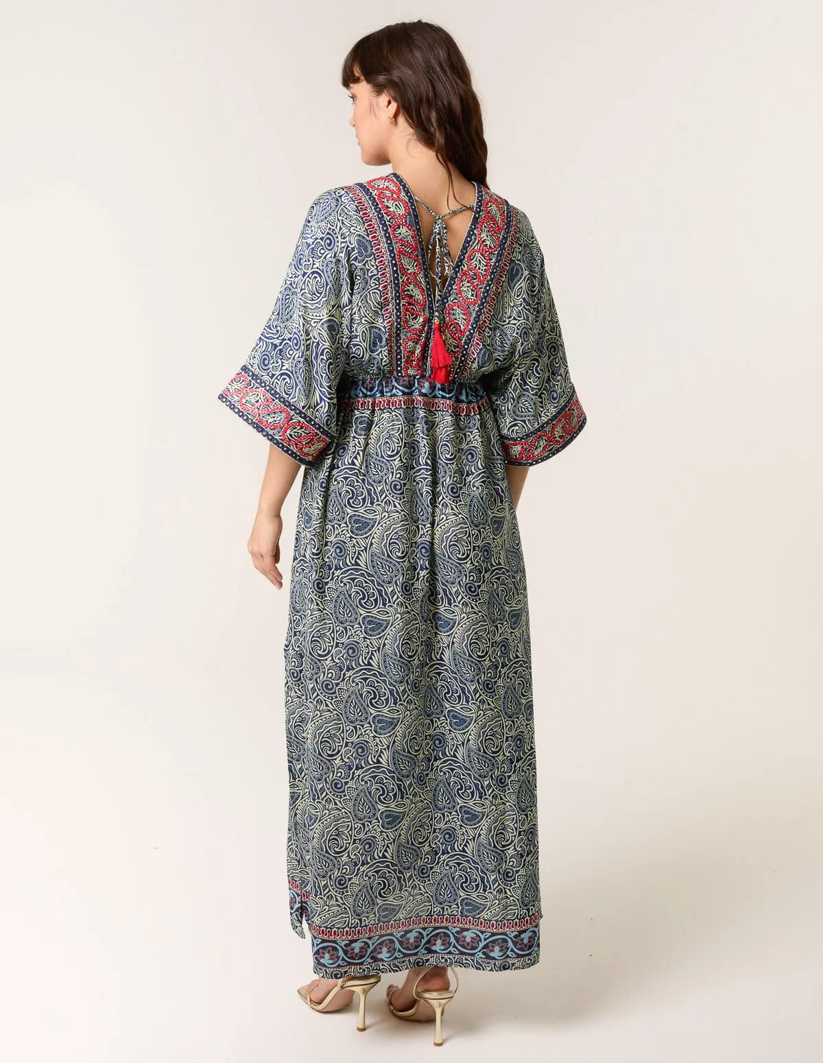 Embellished Kimono Dress sold by Blue Vanilla product image thumbnail 4
