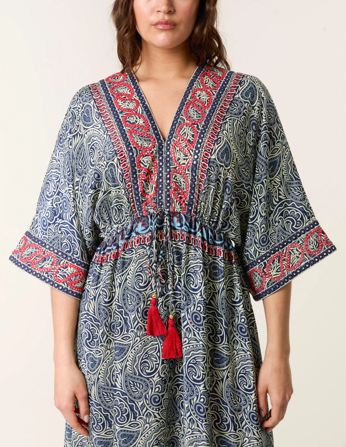Embellished Kimono Dress sold by Blue Vanilla product image thumbnail 2