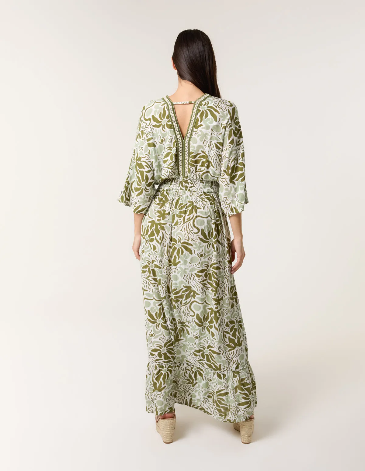 Embellished V Front & Back Maxi Dress sold by Blue Vanilla product image thumbnail 5