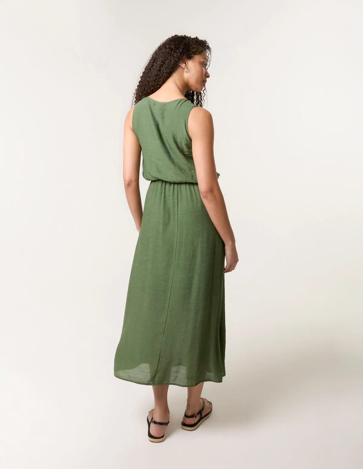 Plain Puff Ball Midi Dress sold by Blue Vanilla product image thumbnail 4