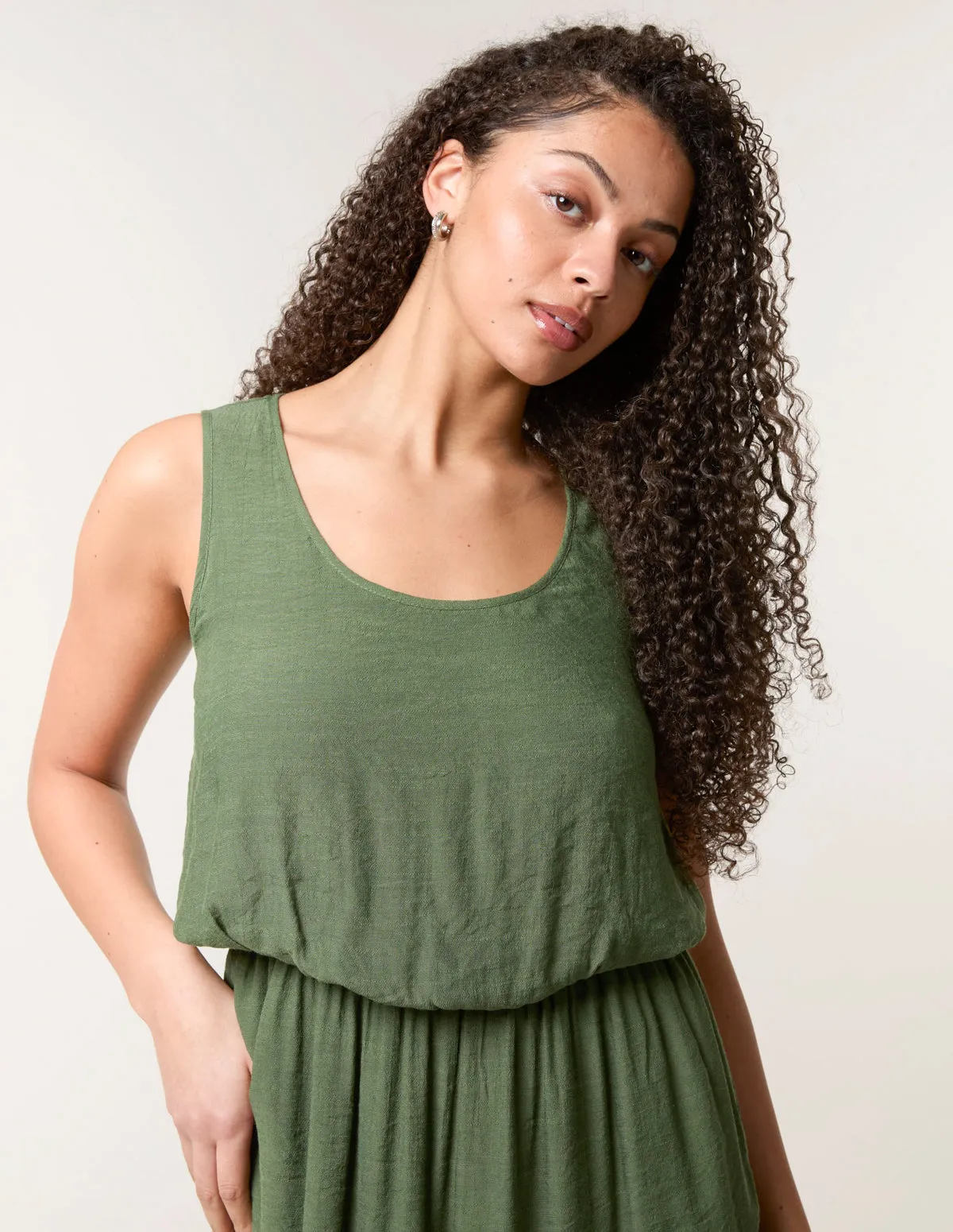 Plain Puff Ball Midi Dress sold by Blue Vanilla product image thumbnail 2