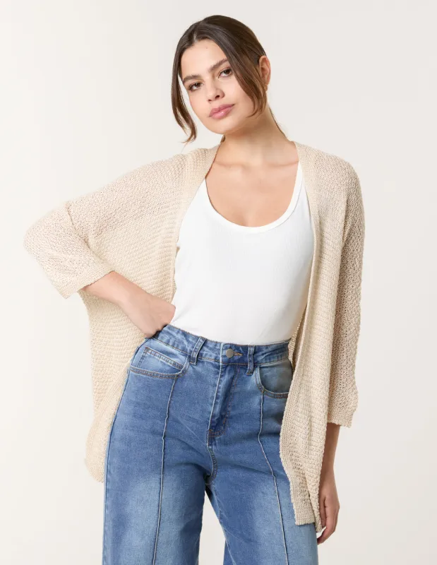 Pointelle Knit Cardigan sold by Blue Vanilla