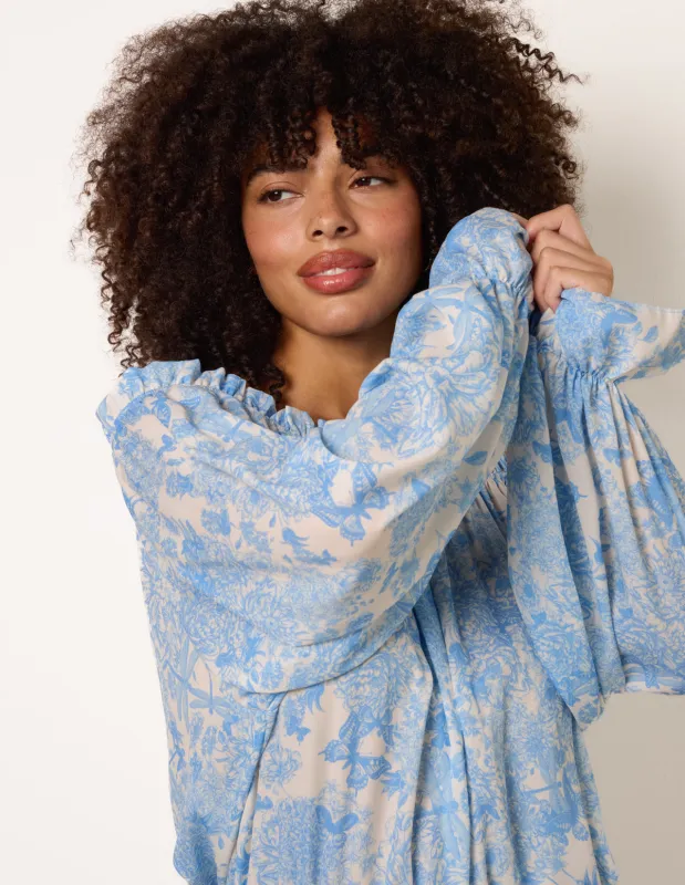 Butterfly Floral Top sold by Blue Vanilla