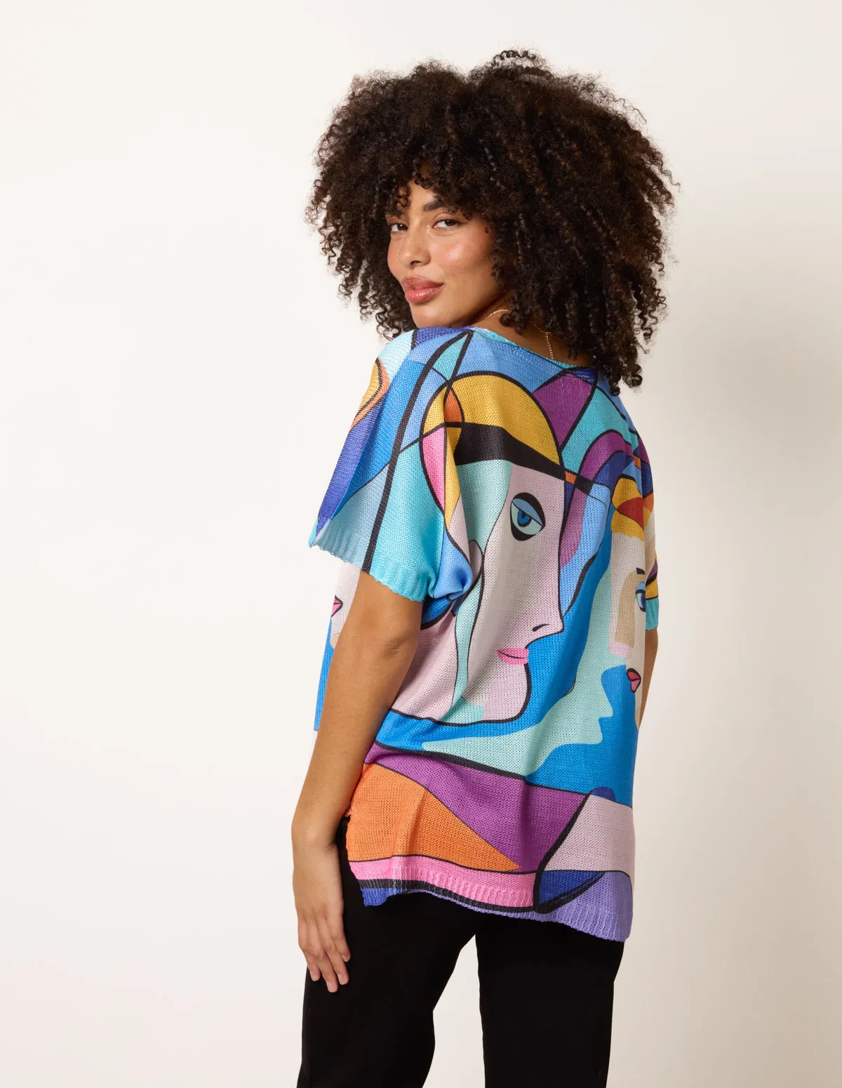 Face Graphic Top sold by Blue Vanilla product image thumbnail 4