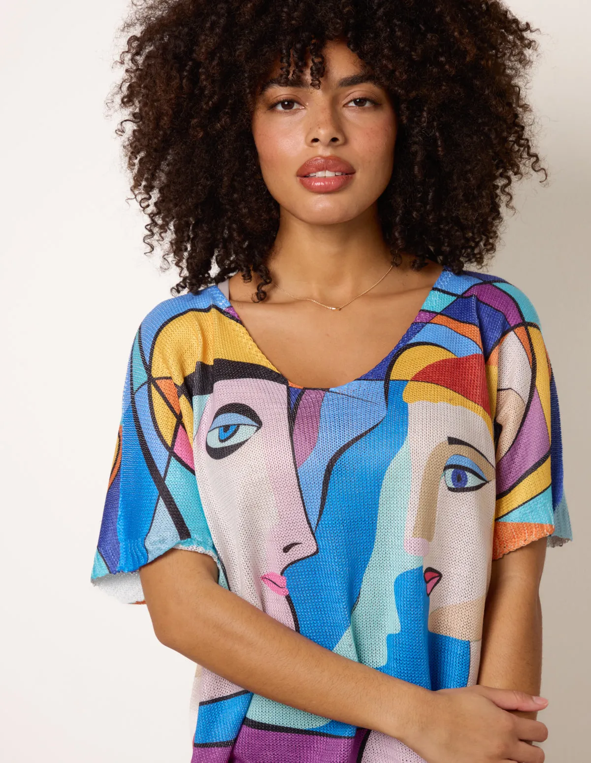 Face Graphic Top sold by Blue Vanilla product image thumbnail 3