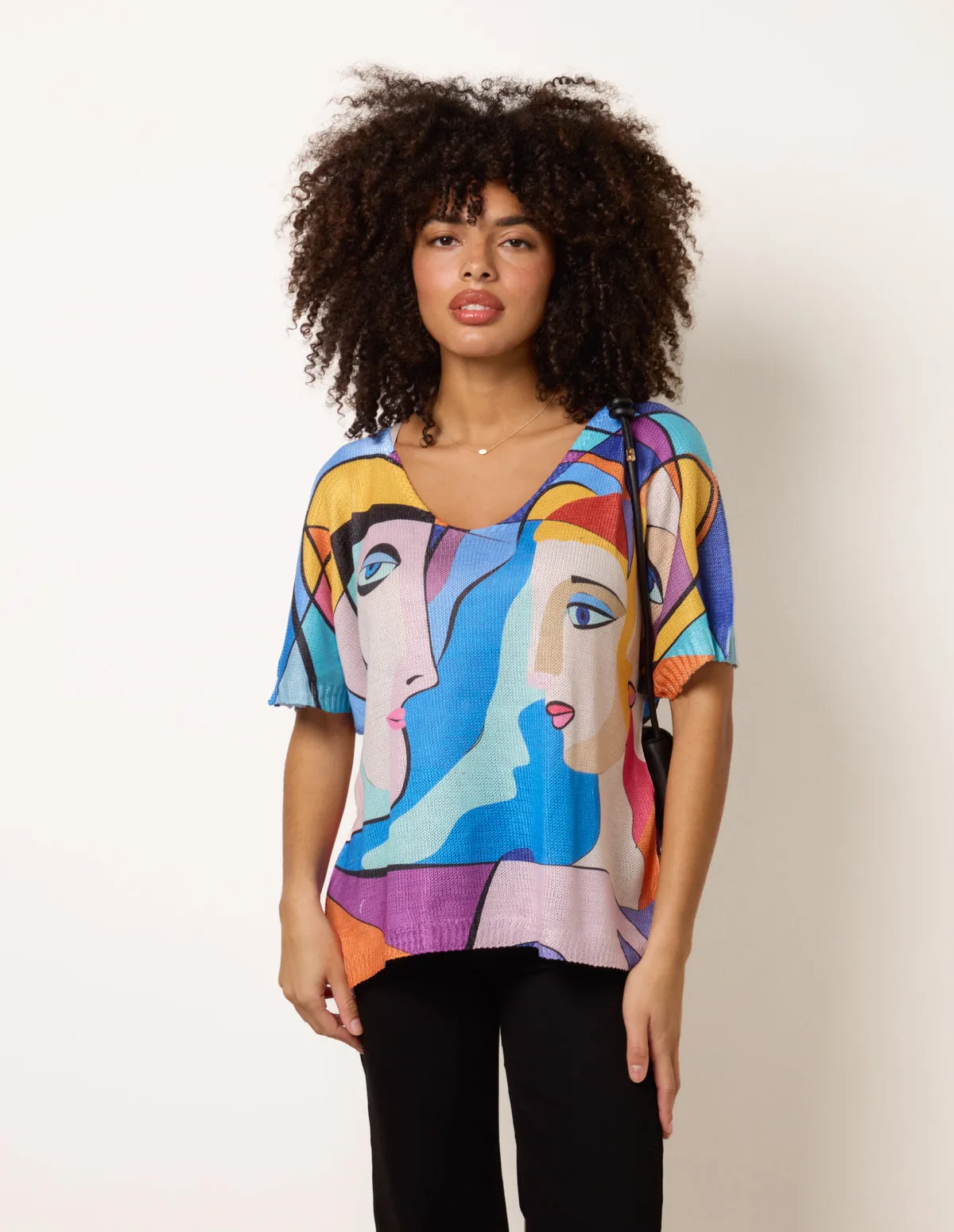 Face Graphic Top sold by Blue Vanilla product image thumbnail 2