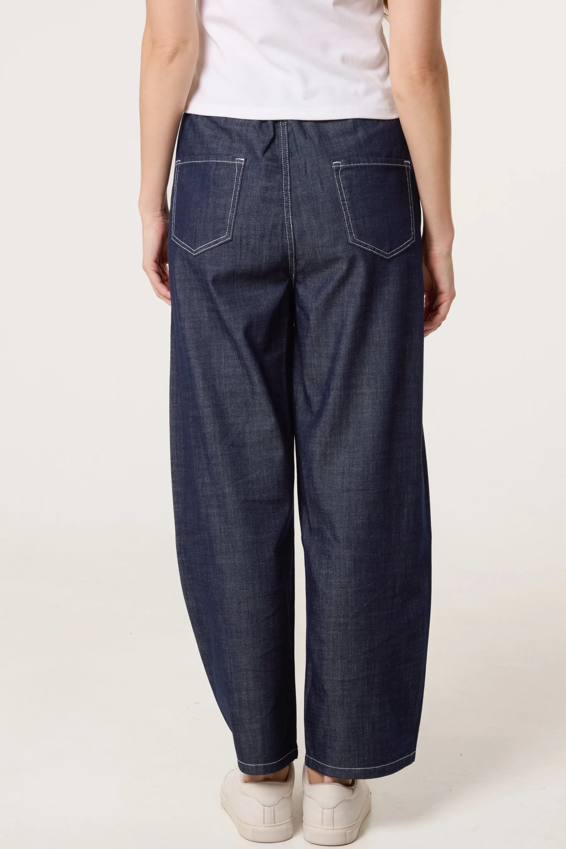 Elastic Waist Seam Detail Jeans sold by Blue Vanilla product image thumbnail 4