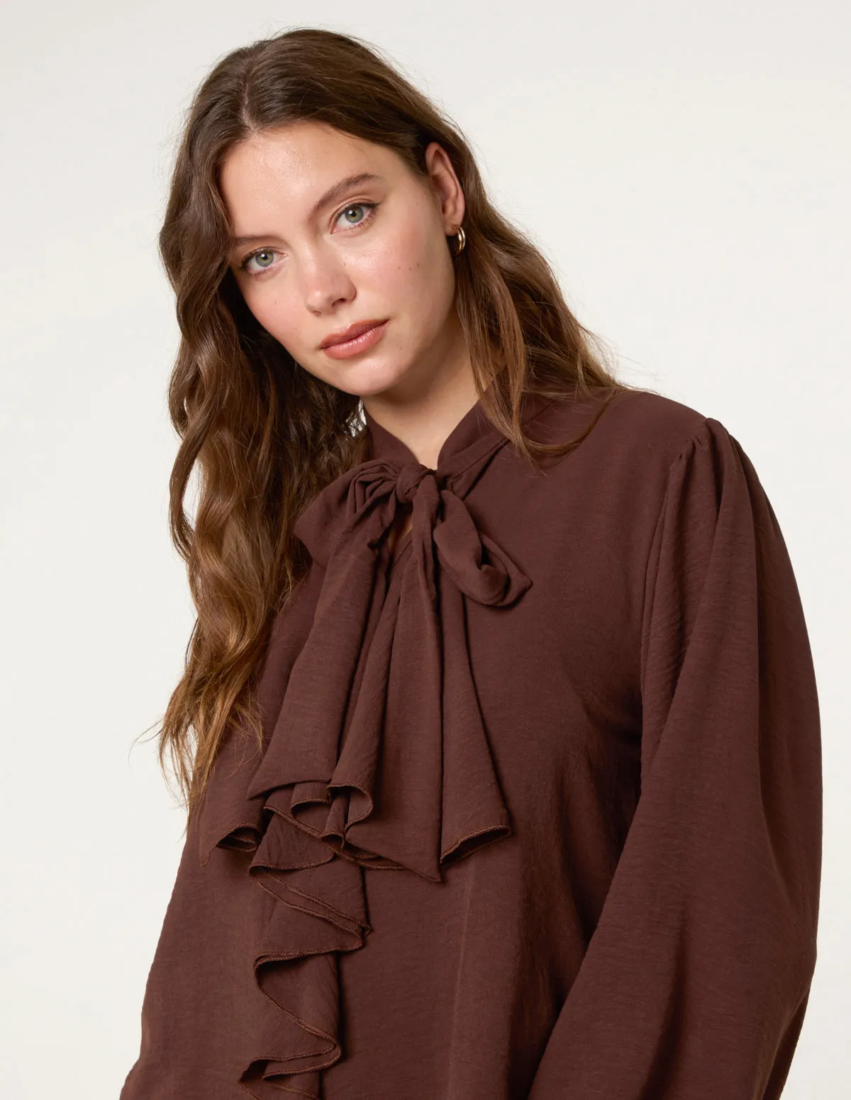 Ruffle Pussybow Blouse sold by Blue Vanilla product image thumbnail 2