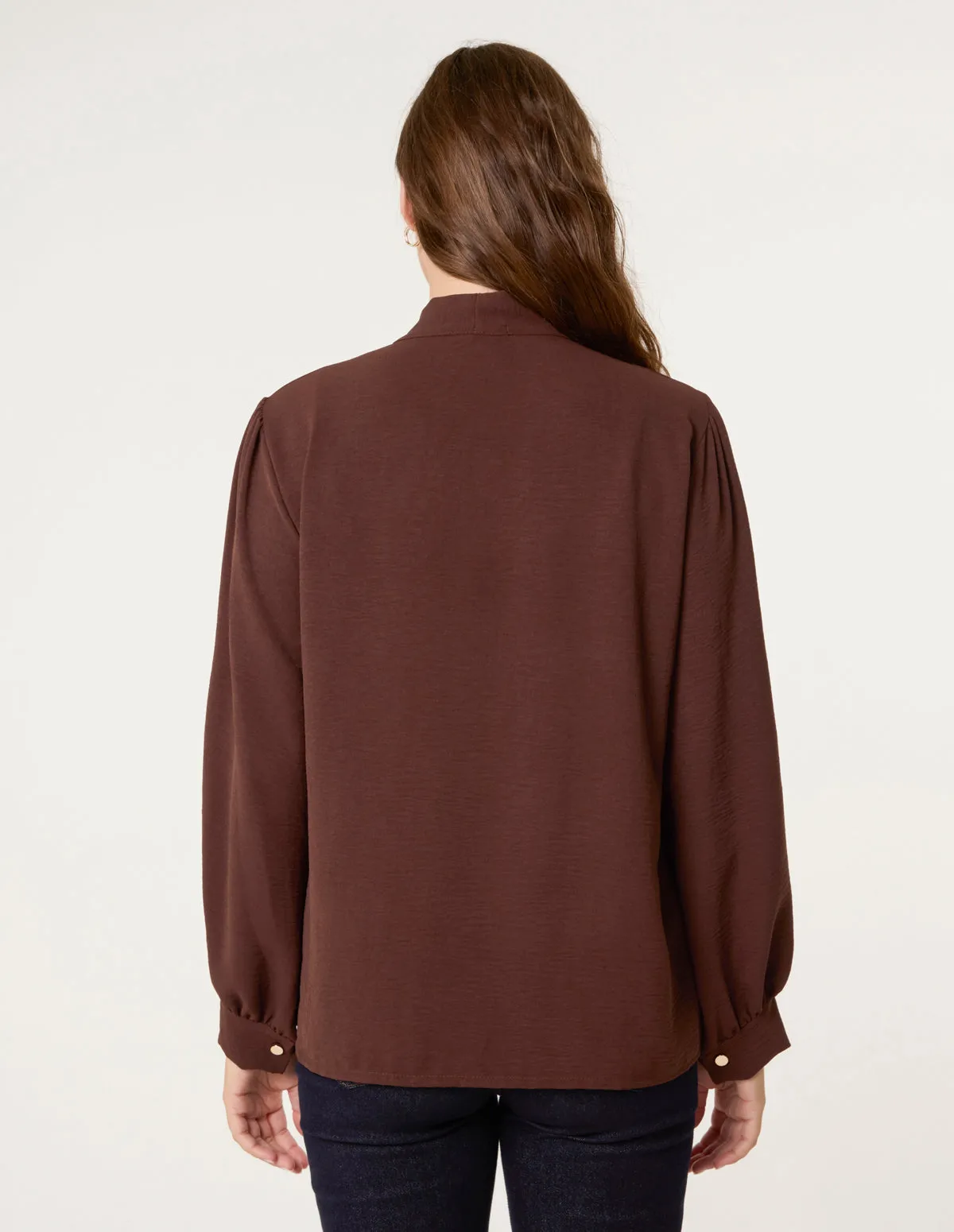 Ruffle Pussybow Blouse sold by Blue Vanilla product image thumbnail 4