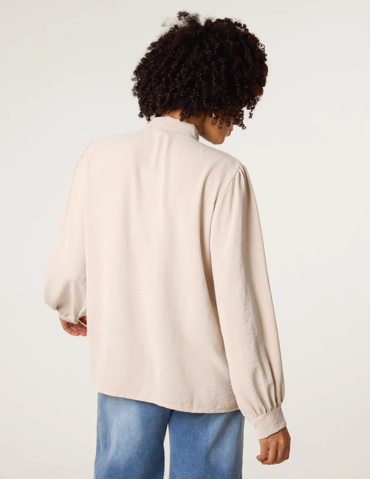 Ruffle Pussybow Blouse sold by Blue Vanilla product image thumbnail 4