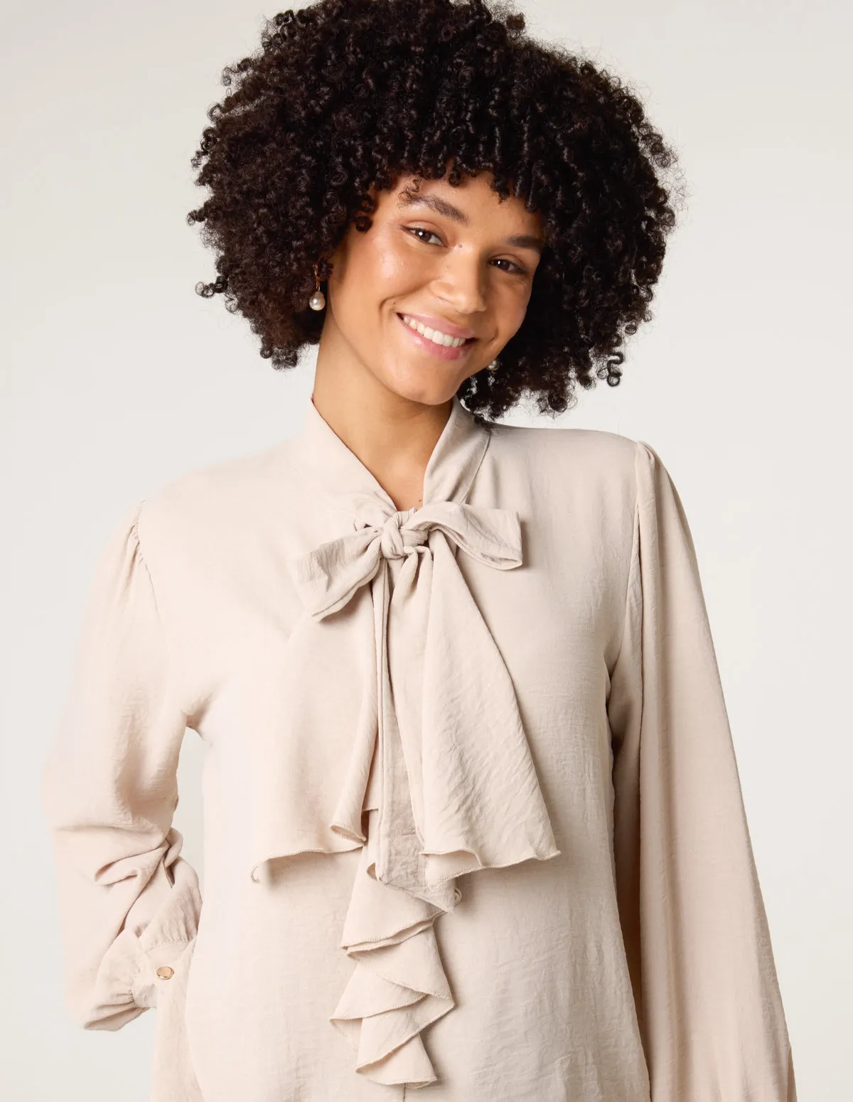 Ruffle Pussybow Blouse sold by Blue Vanilla product image thumbnail 2