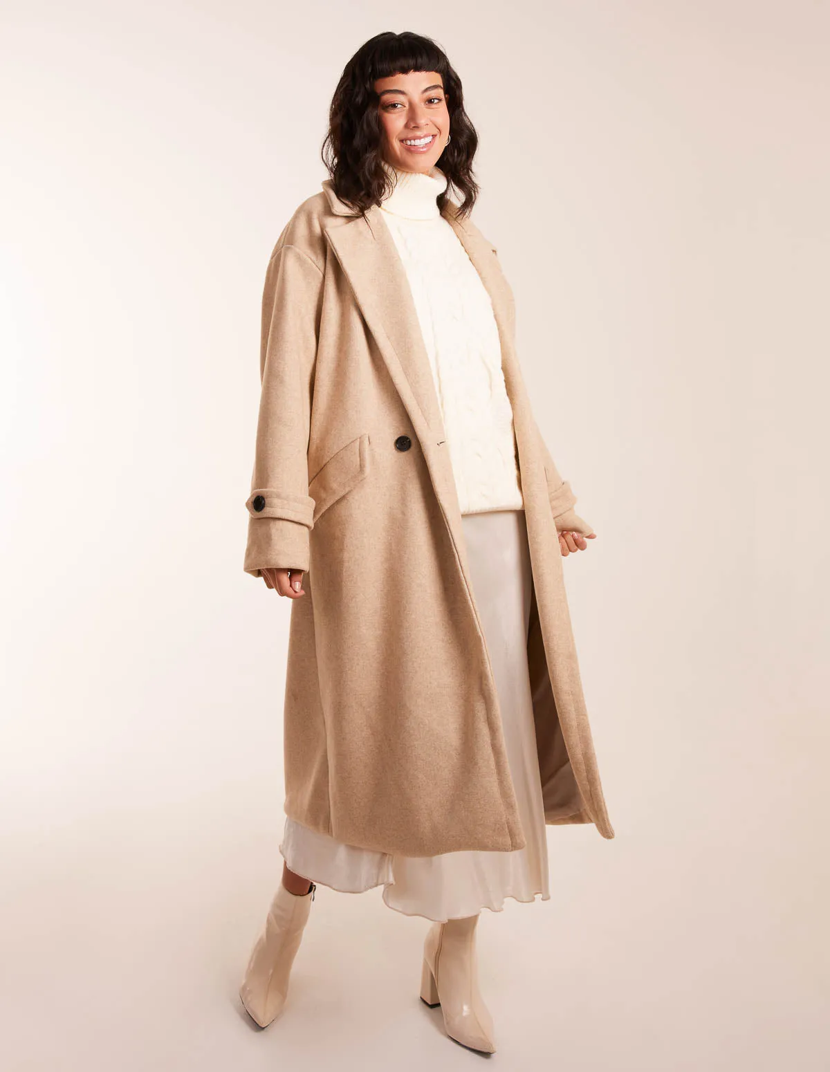Longline Tailored Coat sold by Blue Vanilla product image thumbnail 3
