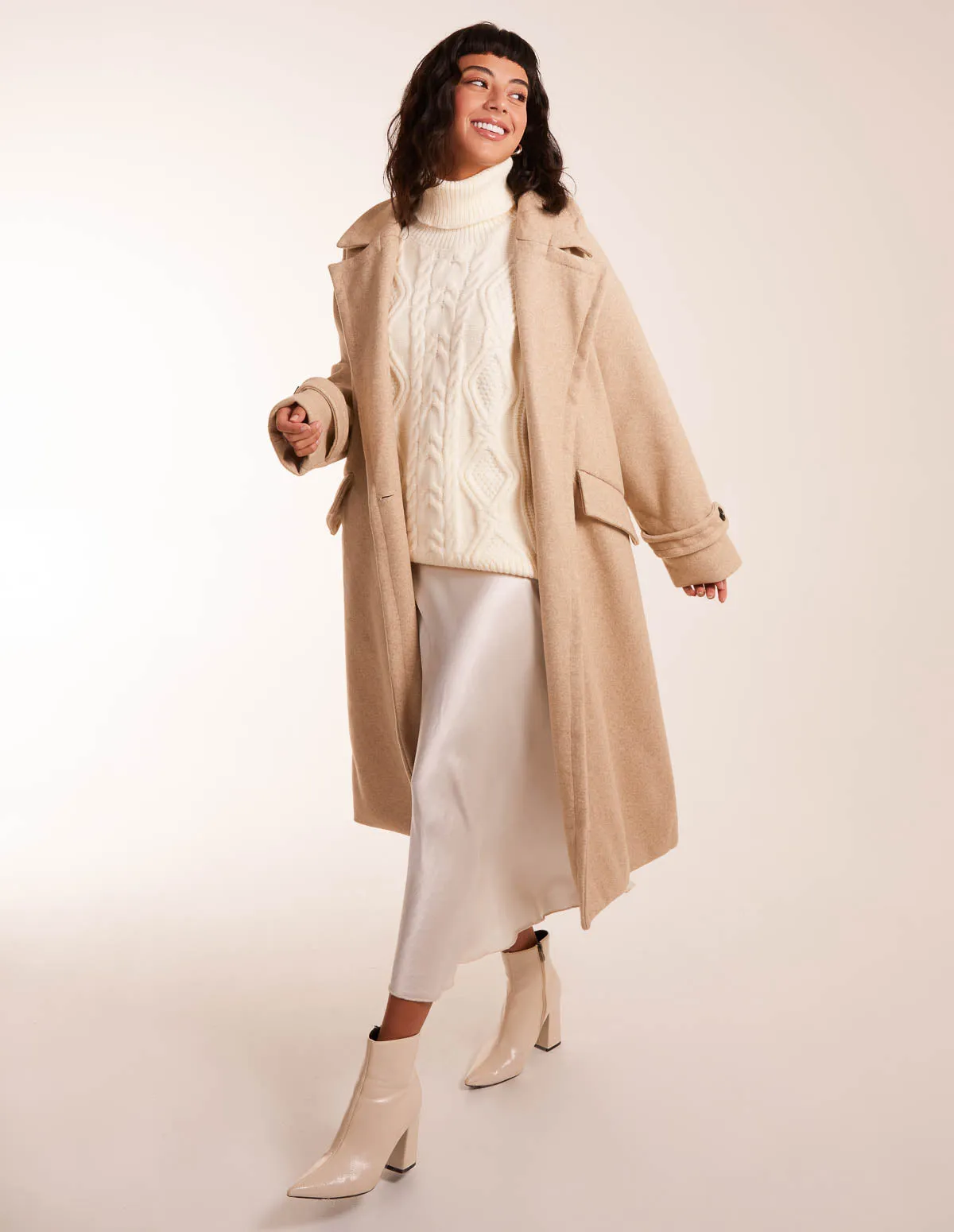 Longline Tailored Coat sold by Blue Vanilla