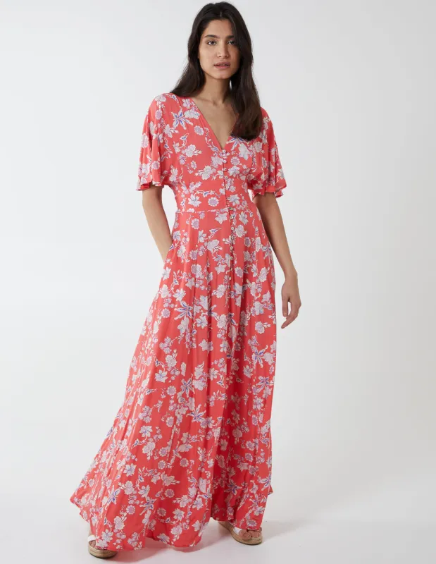 Button Through Maxi Dress sold by Blue Vanilla