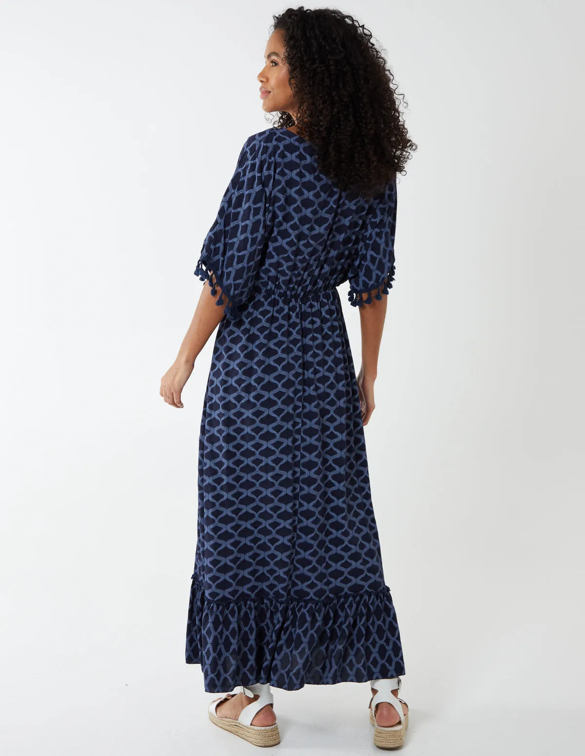 Tassel Detail Frill Hem Dress sold by Blue Vanilla product image thumbnail 5
