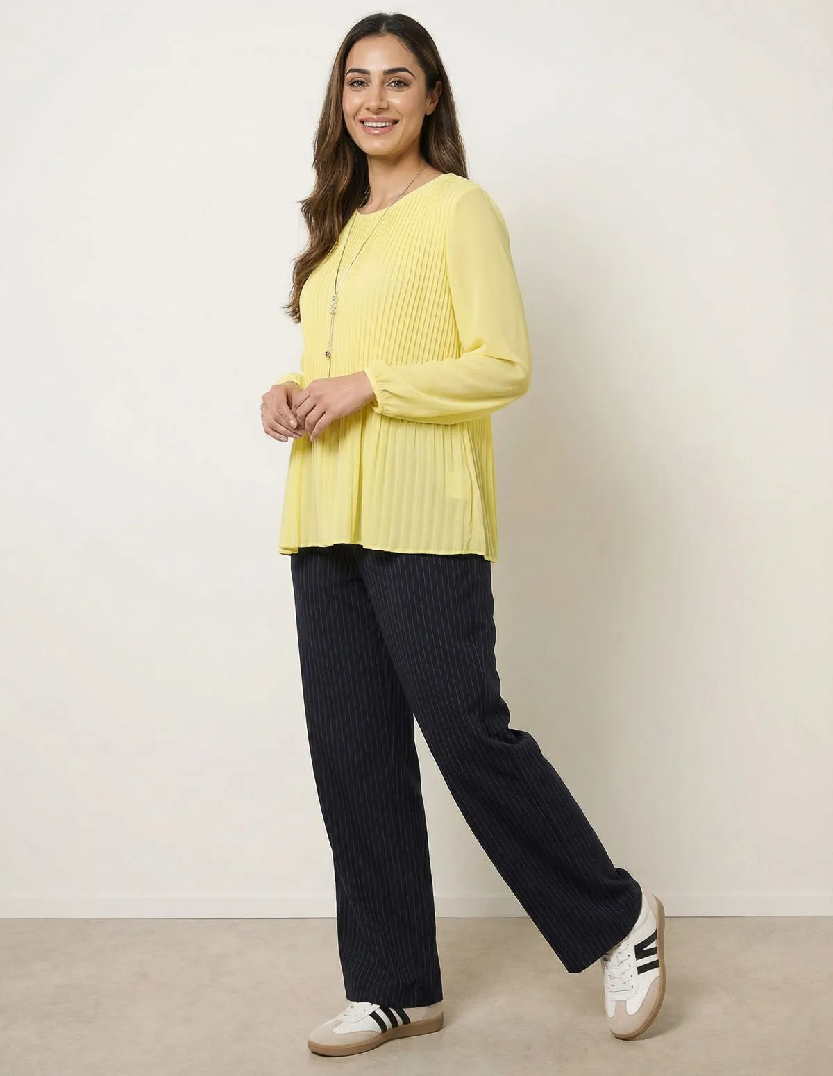 Long Sleeve Pleated Top sold by Blue Vanilla product image thumbnail 3