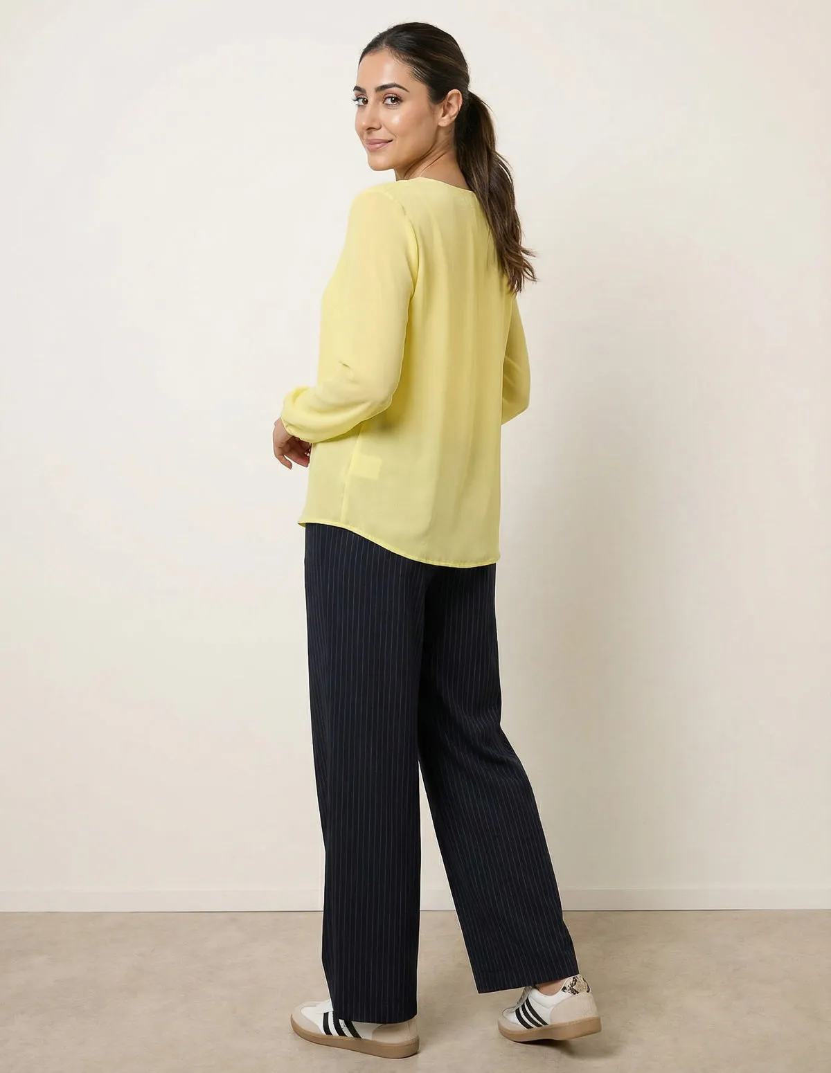 Long Sleeve Pleated Top sold by Blue Vanilla product image thumbnail 2