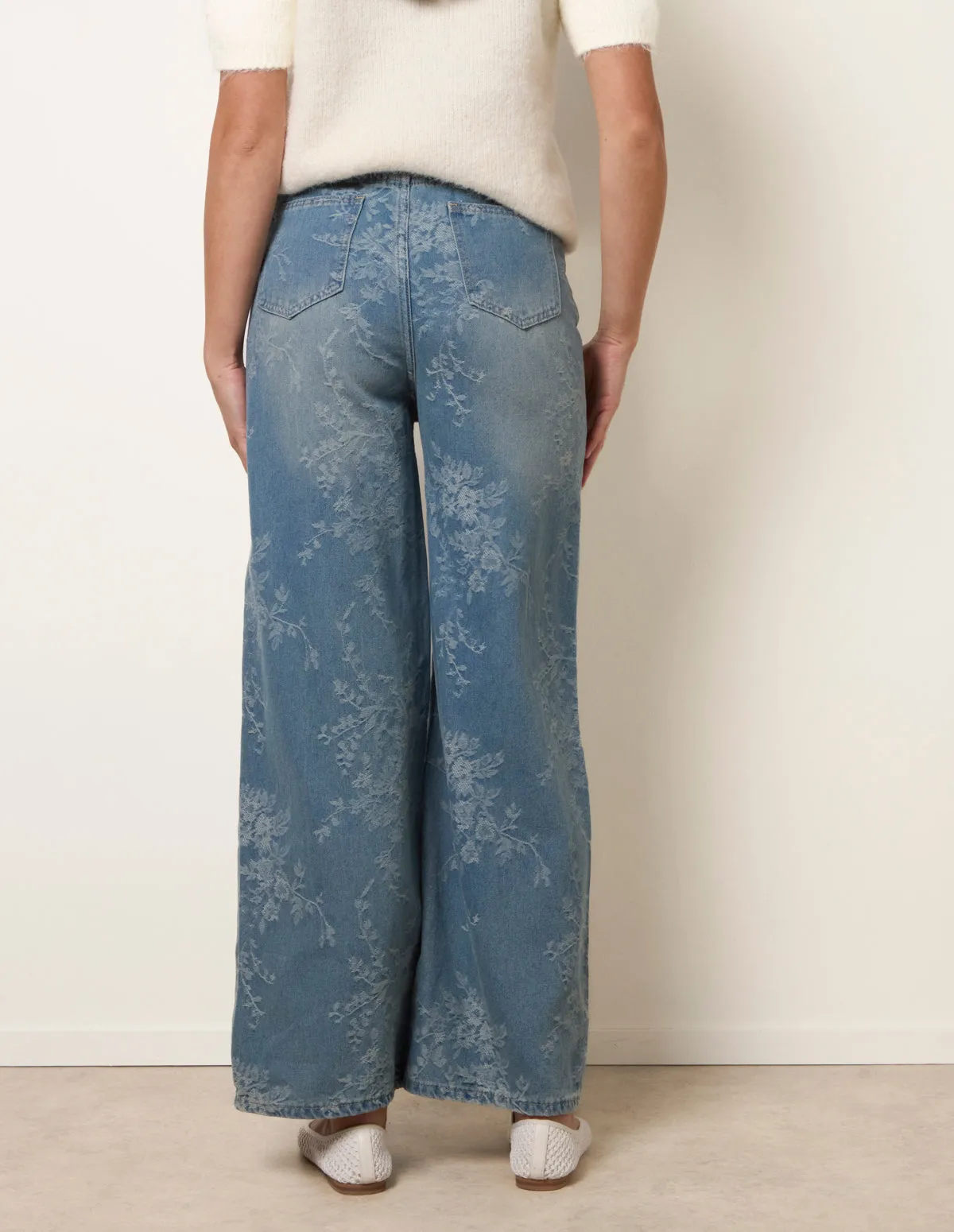 Floral Print Jeans sold by Blue Vanilla product image thumbnail 4