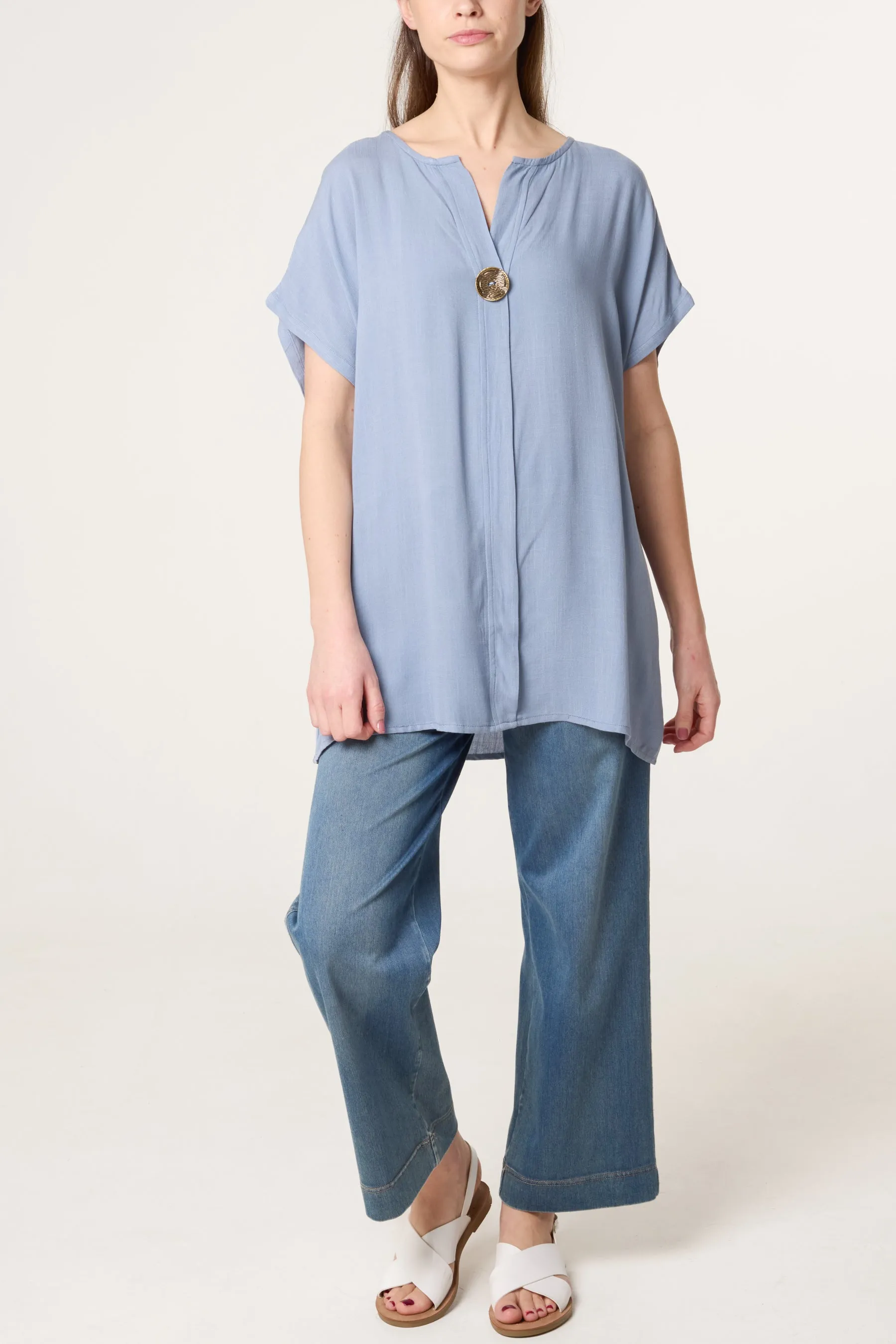 Short-Sleeve Tunic Top sold by Blue Vanilla product image thumbnail 2
