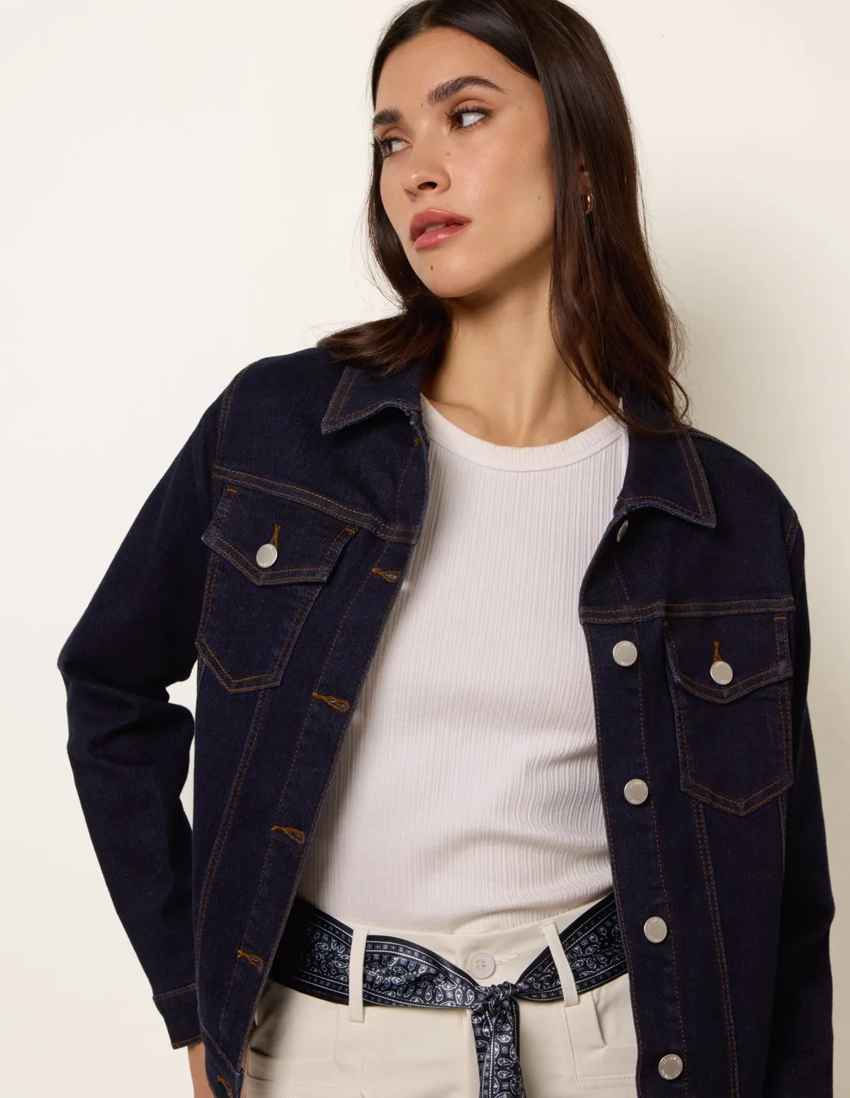 Boxy Denim Jacket sold by Blue Vanilla product image thumbnail 2