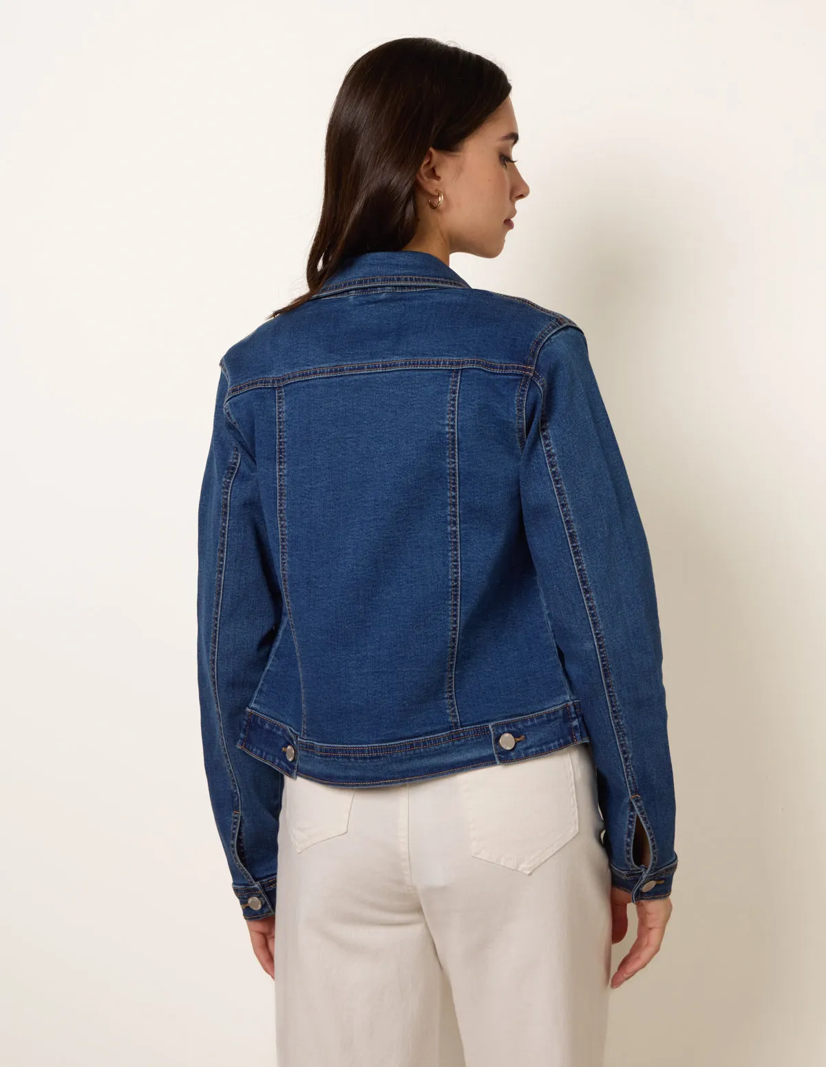 Stretch Denim Jacket sold by Blue Vanilla product image thumbnail 4