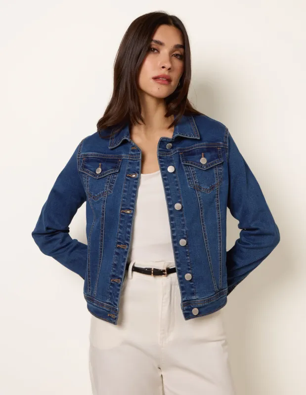 Stretch Denim Jacket made by Blue Vanilla