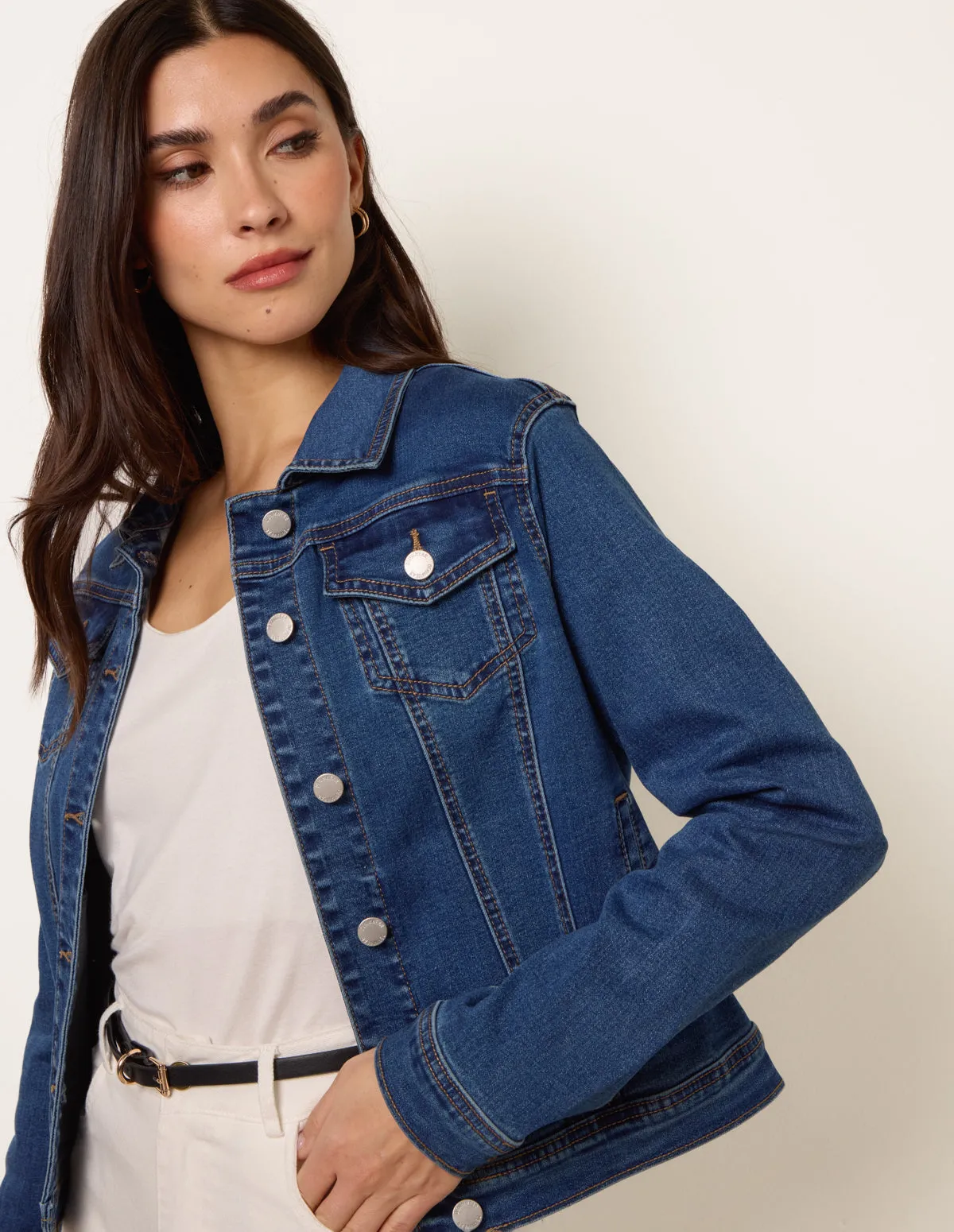 Stretch Denim Jacket sold by Blue Vanilla product image thumbnail 2