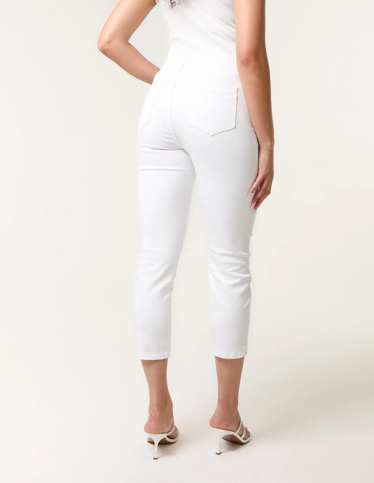 Button Front Capri Jeans sold by Blue Vanilla product image thumbnail 4